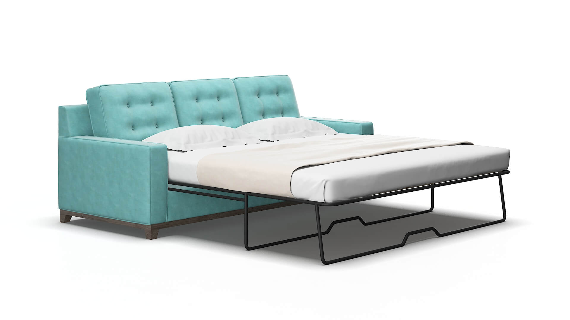 Alexandria Bella caribbean Sofa sleeper Espresso Legs  2