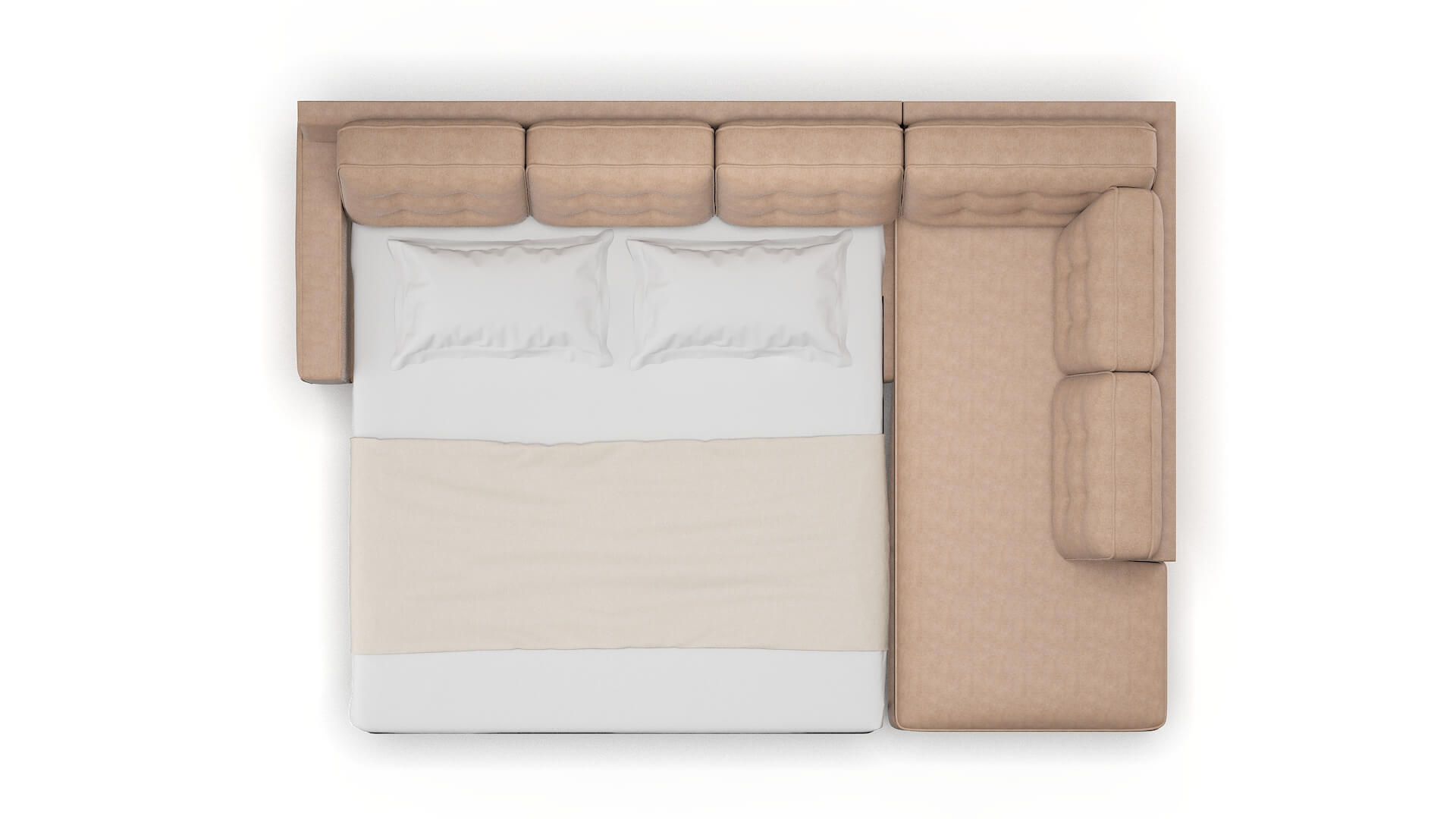 Alexandria Bella Cocoa Panel Sleeper Espresso legs 3