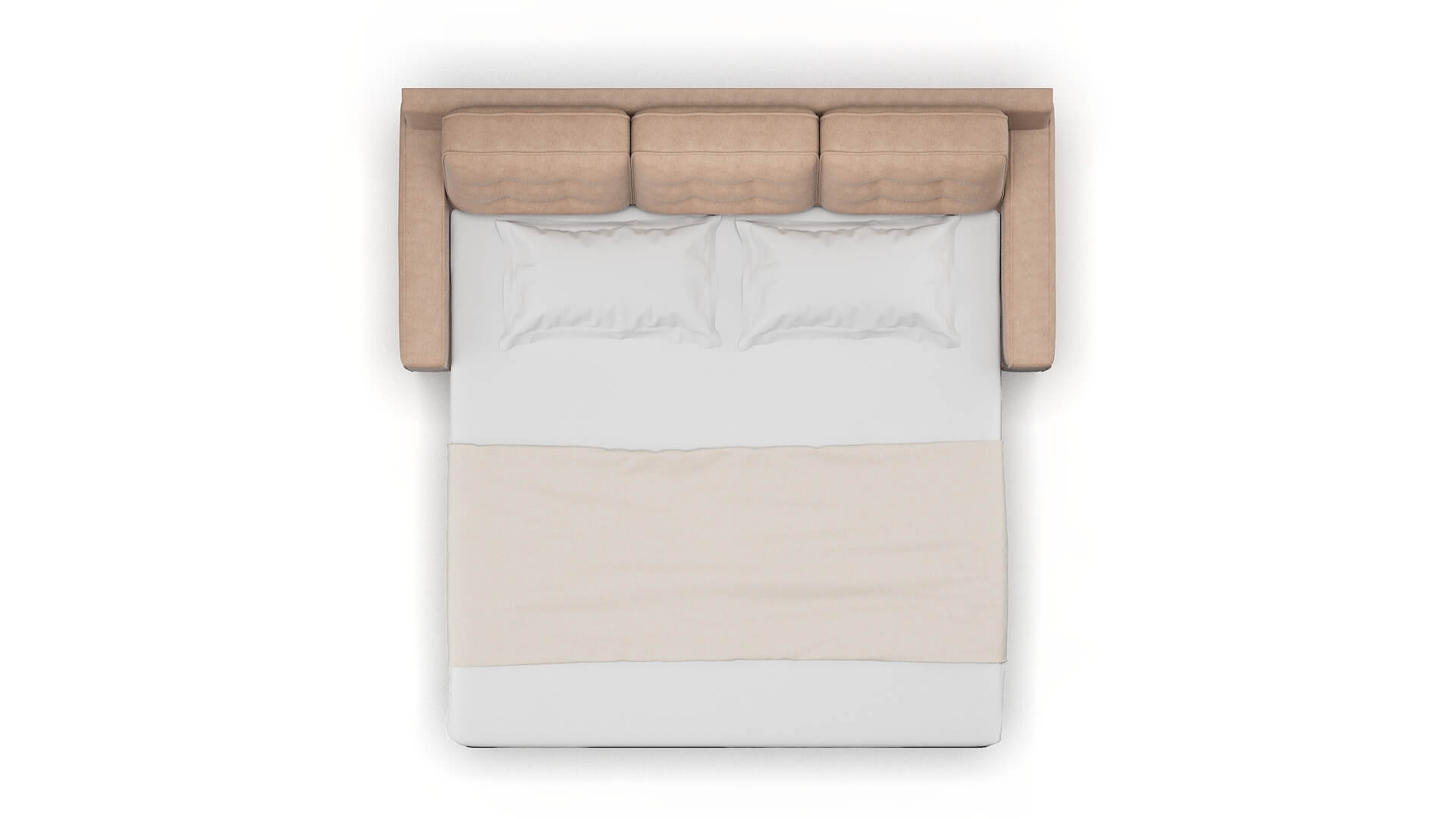 Alexandria Bella Cocoa Sofa Sleeper Espresso legs 3