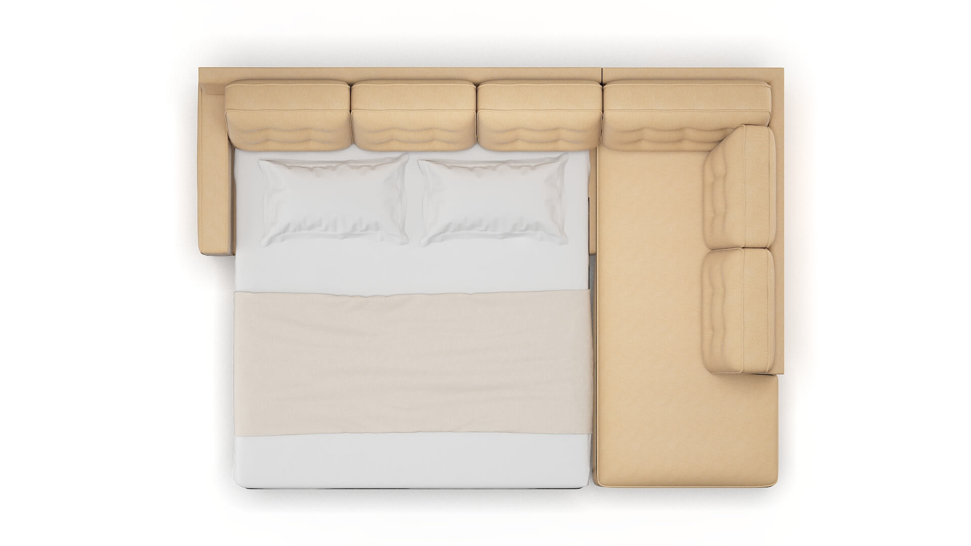 Alexandria Bella Coffee Panel Sleeper Espresso legs 3