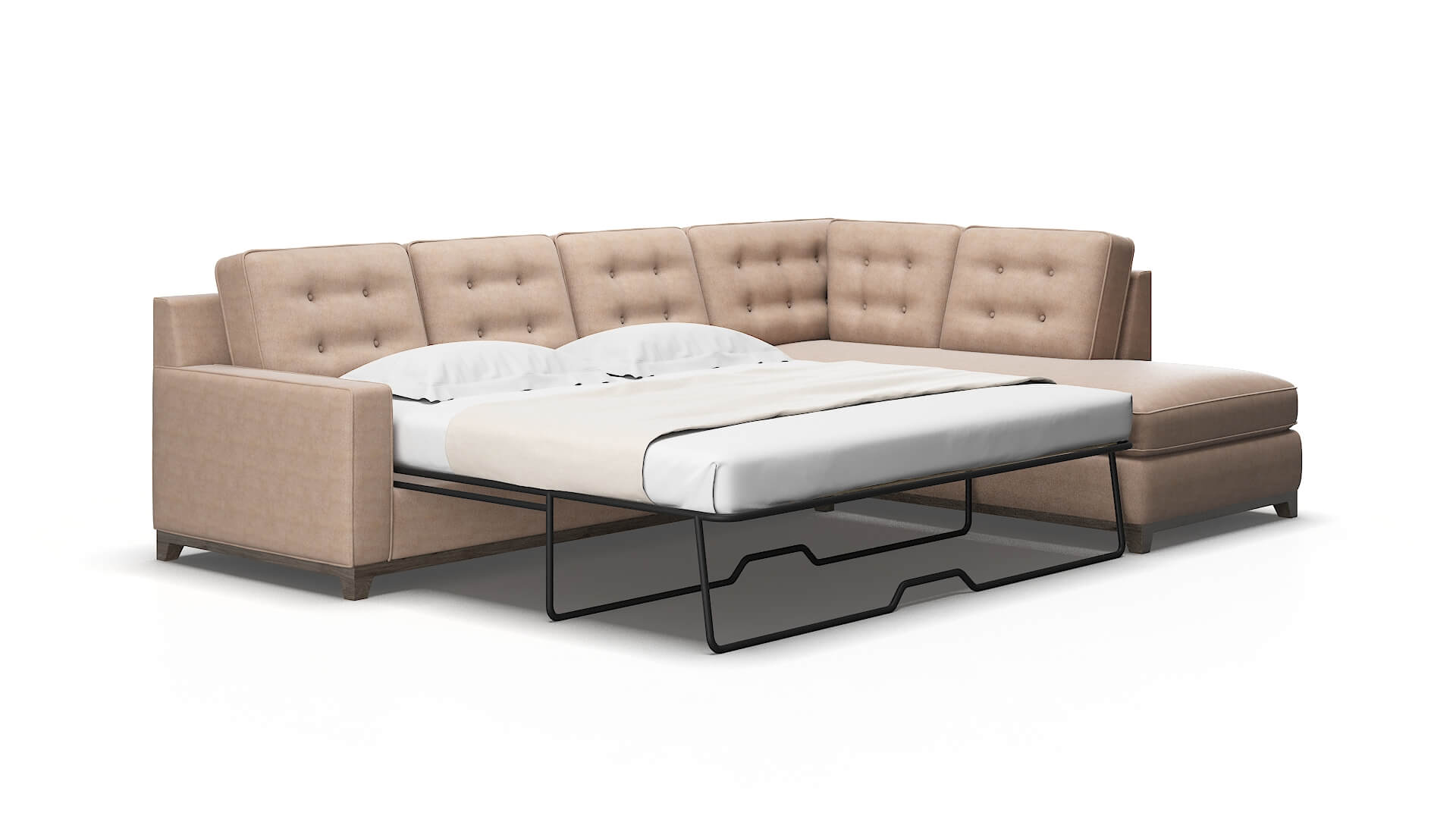 Alexandria Bella pewter Panel sleeper Espresso Legs  2