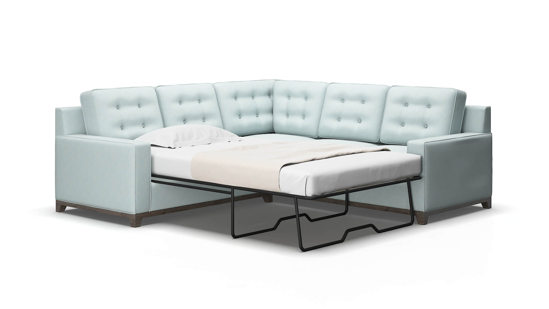 Alexandria Bella skylight Sectional sleeper Espresso Legs  2