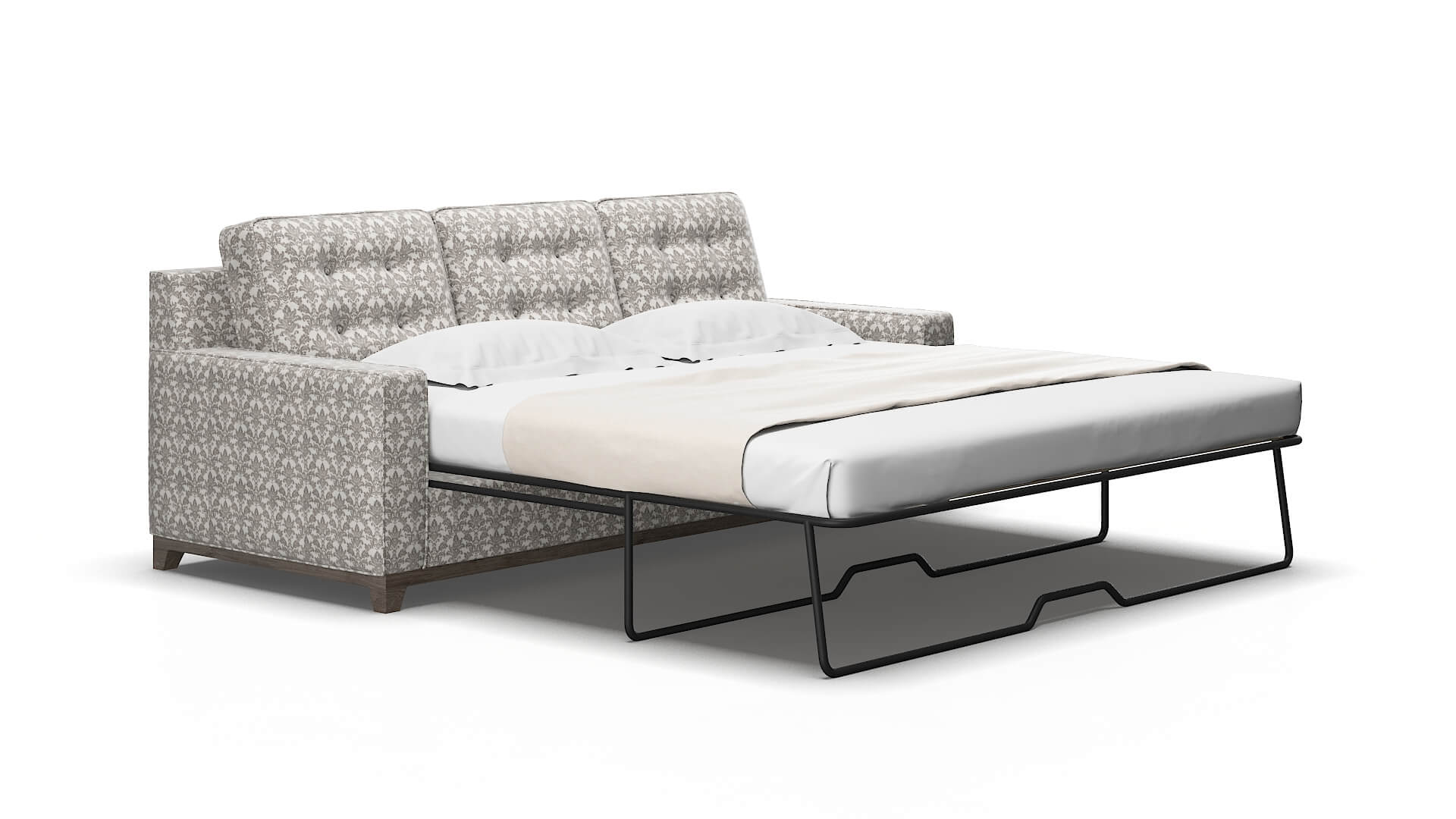 Alexandria Bergamo dove Sofa sleeper Espresso Legs  2