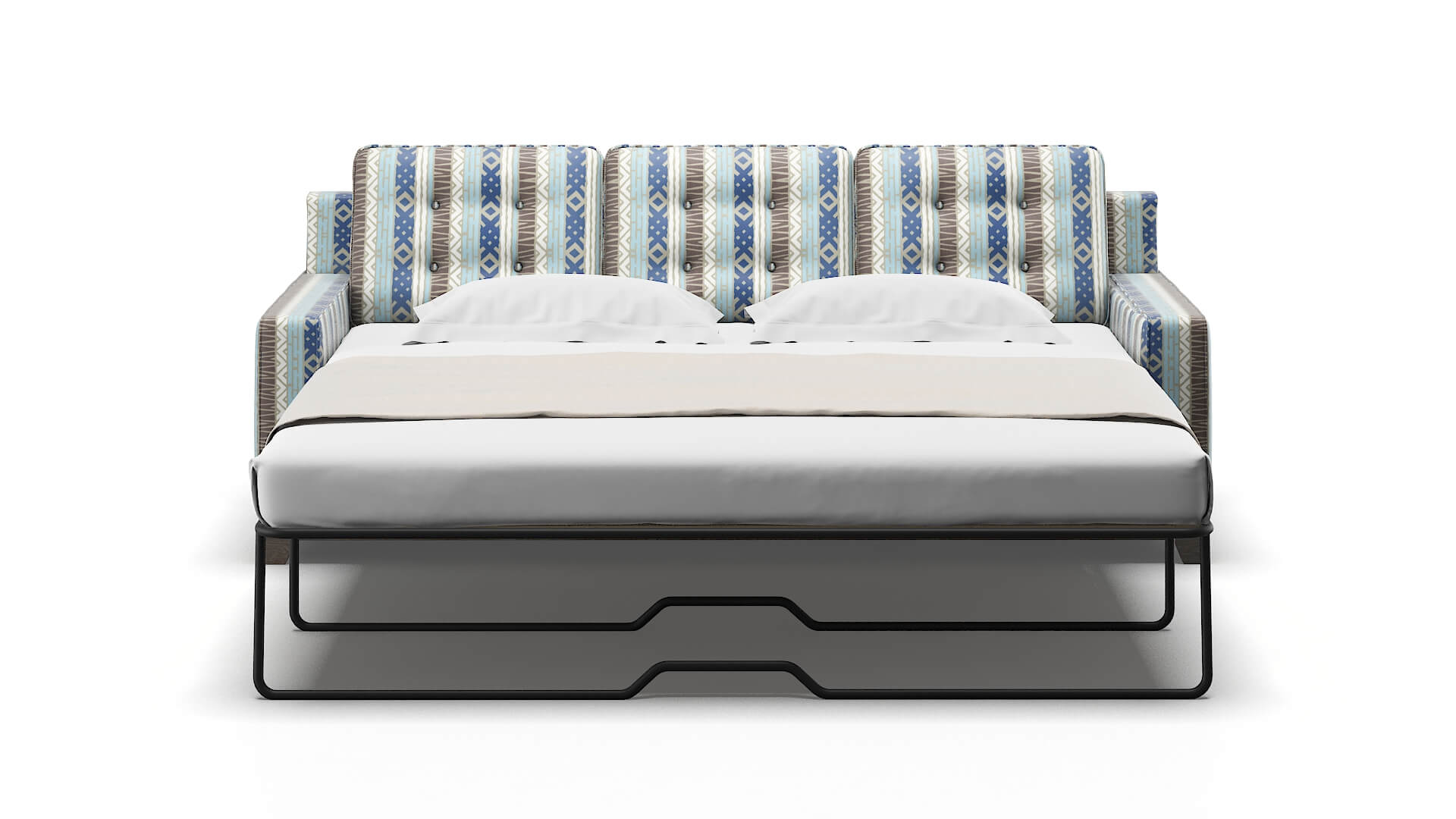 Alexandria Bodhi Indigo Sofa Sleeper Espresso legs 1