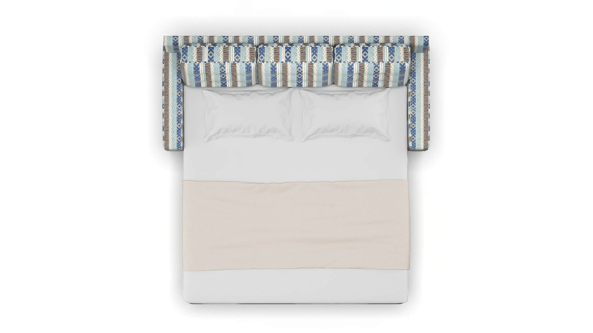 Alexandria Bodhi Indigo Sofa Sleeper Espresso legs 3