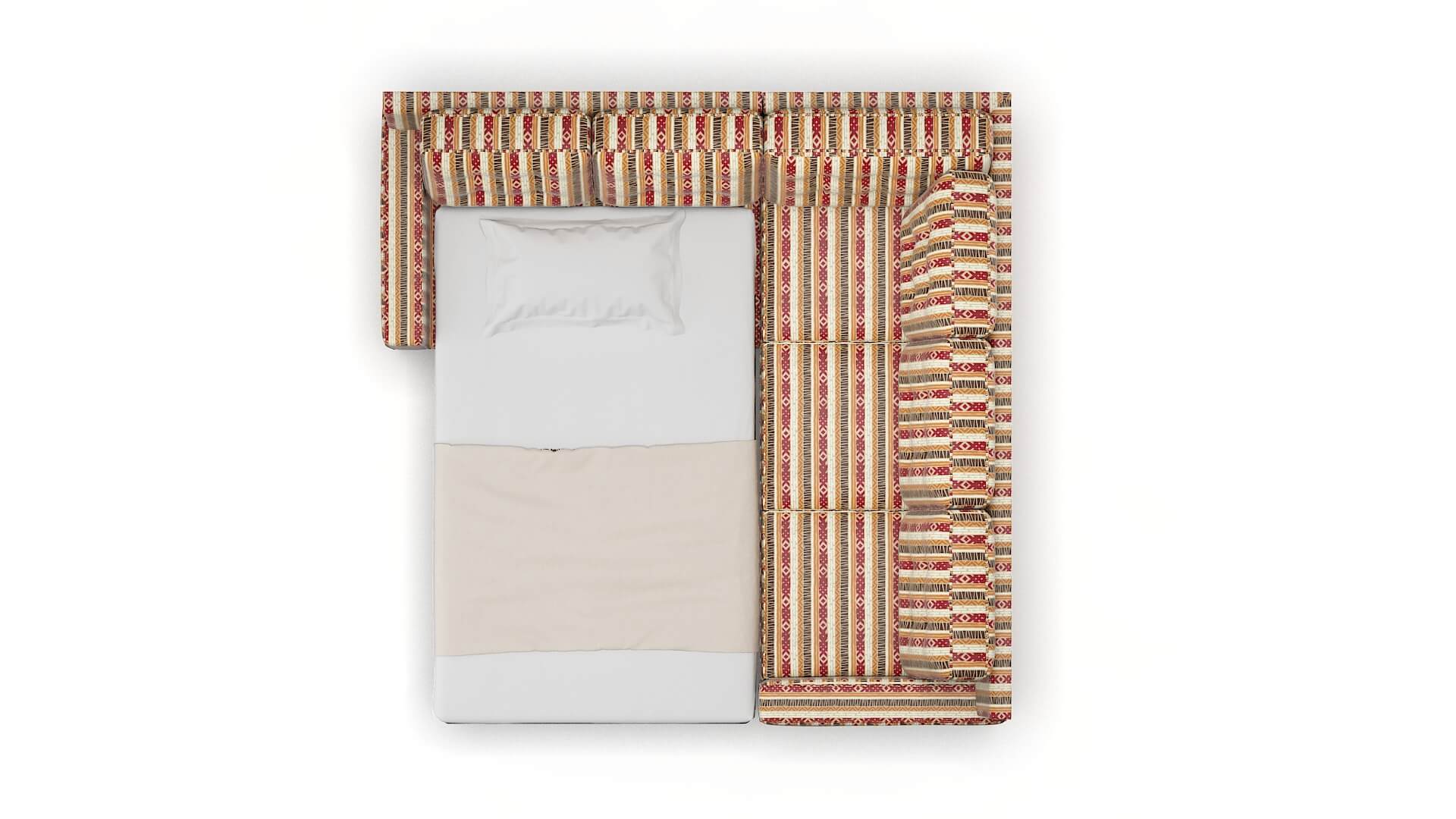 Alexandria Bodhi Tango Sectional Sleeper Espresso legs 3