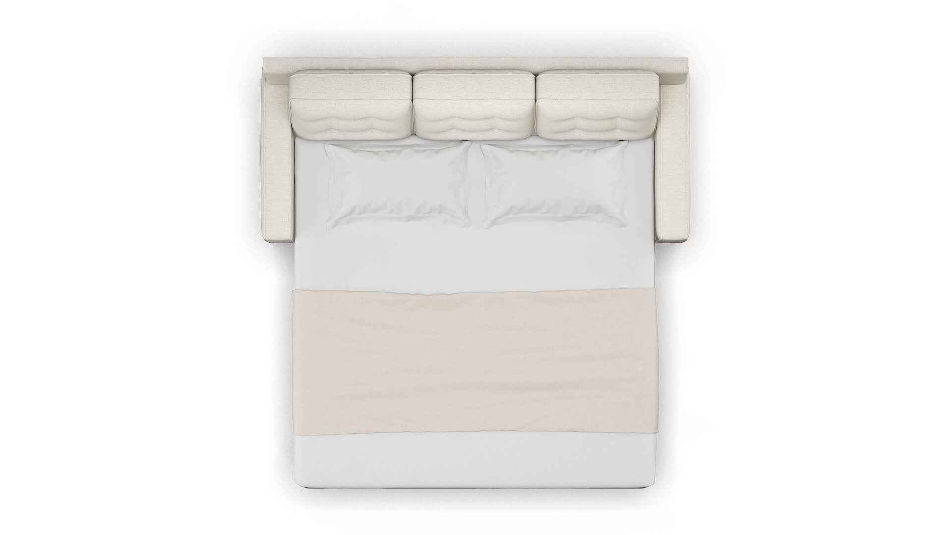 Alexandria Catalina Linen Sofa Sleeper Espresso legs 3