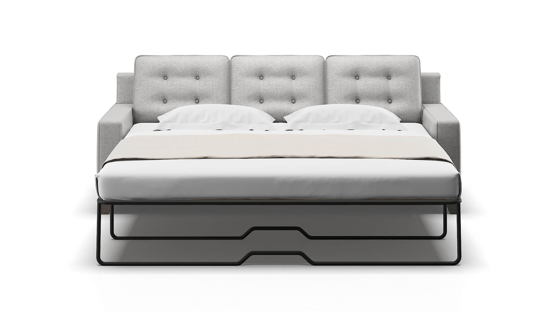 Alexandria Catalina Silver Sofa Sleeper Espresso legs 1