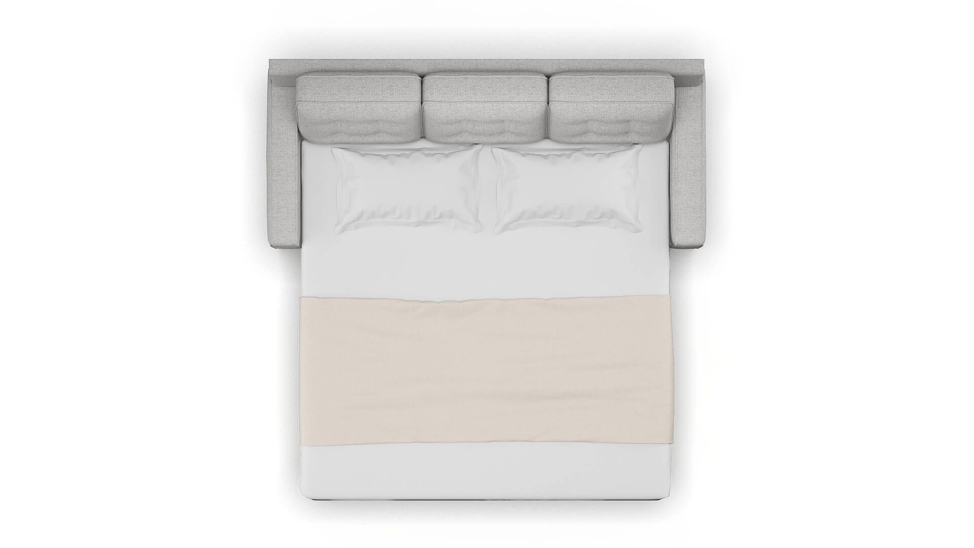 Alexandria Catalina Silver Sofa Sleeper Espresso legs 3