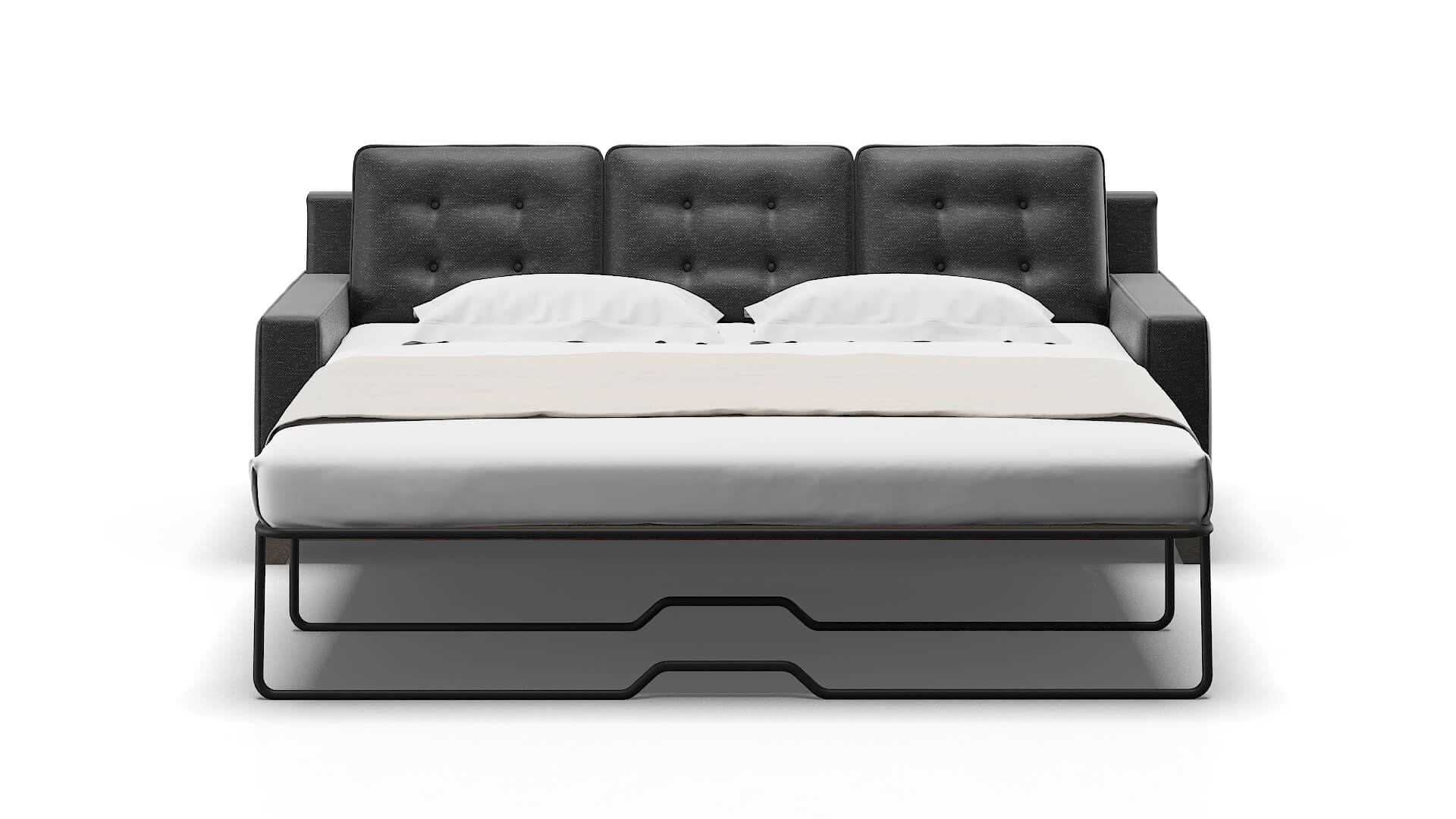 Alexandria Chance Denim Sofa Sleeper Espresso legs 1