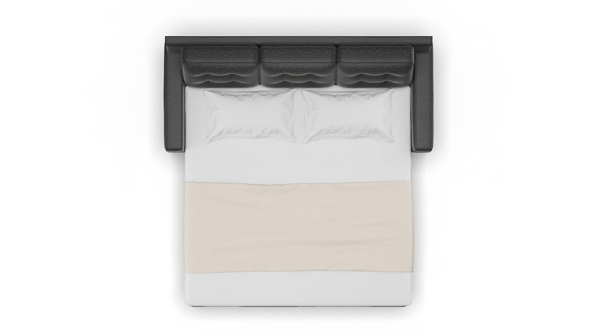 Alexandria Chance Denim Sofa Sleeper Espresso legs 3