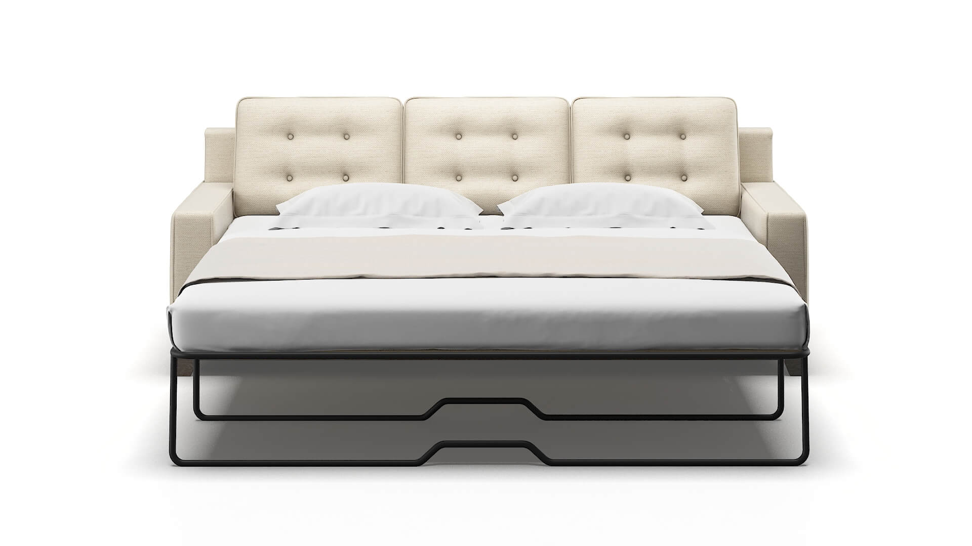 Alexandria Chance Sand Sofa Sleeper Espresso legs 1