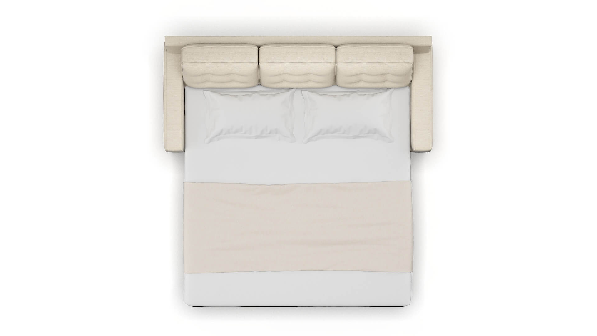 Alexandria Chance Sand Sofa Sleeper Espresso legs 3