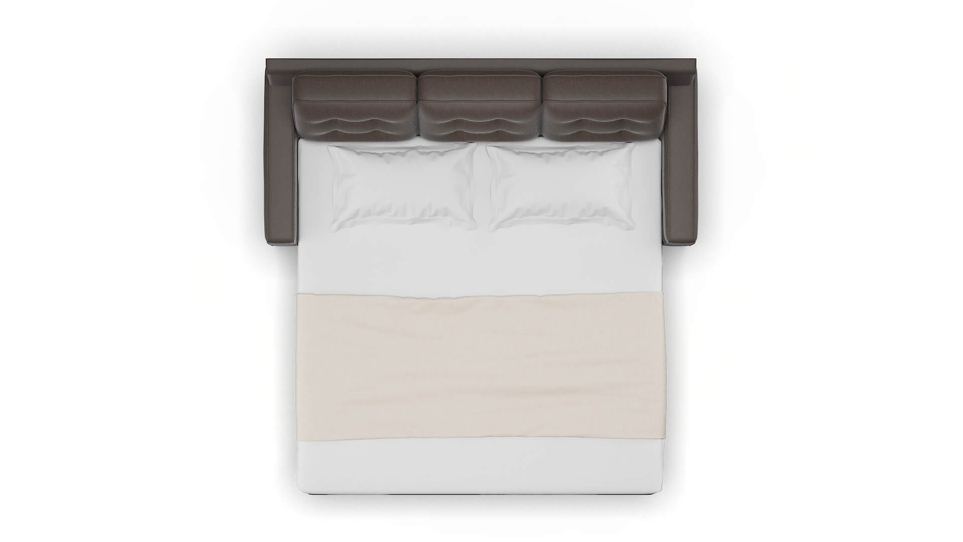 Alexandria Cosmo Chocolate Sofa Sleeper Espresso legs 3