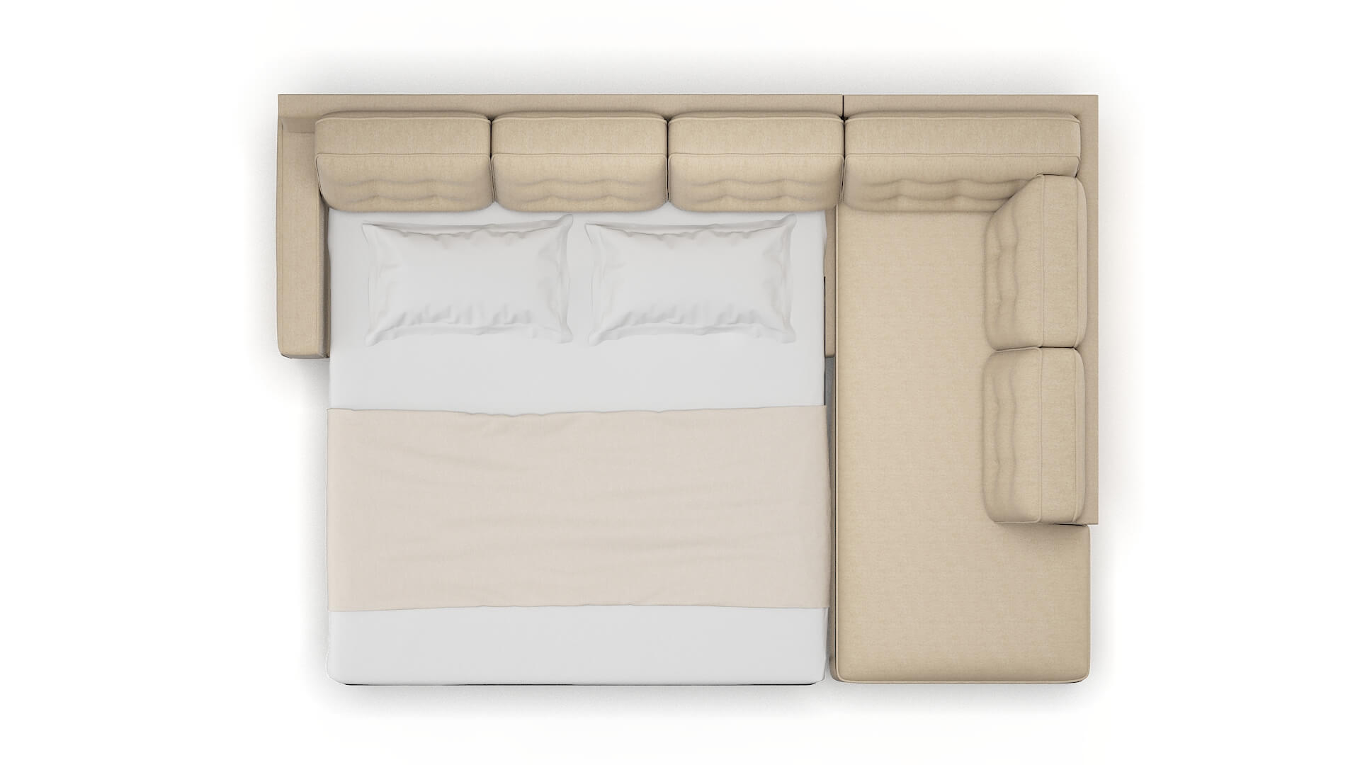 Alexandria Cosmo Fawn Panel Sleeper Espresso legs 3