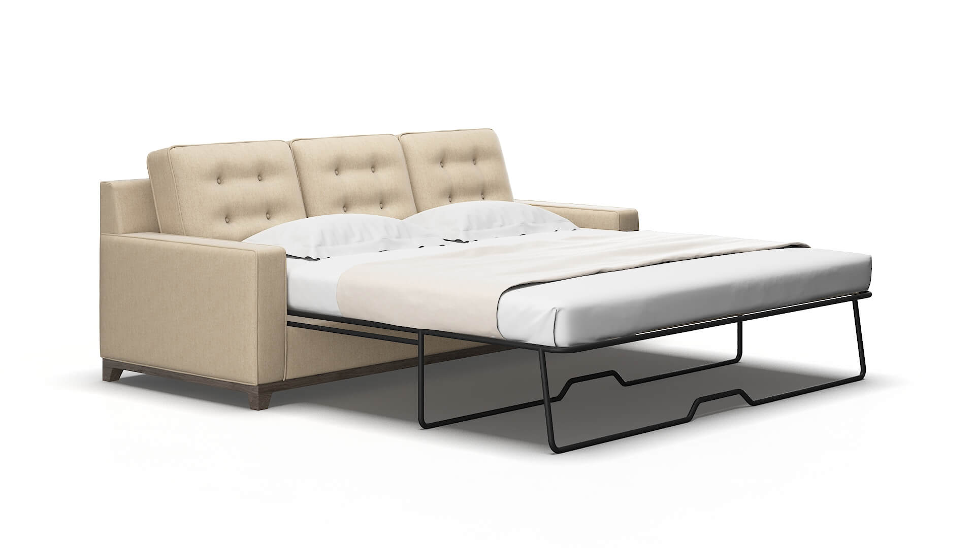 Alexandria Cosmo fawn Sofa sleeper Espresso Legs  2