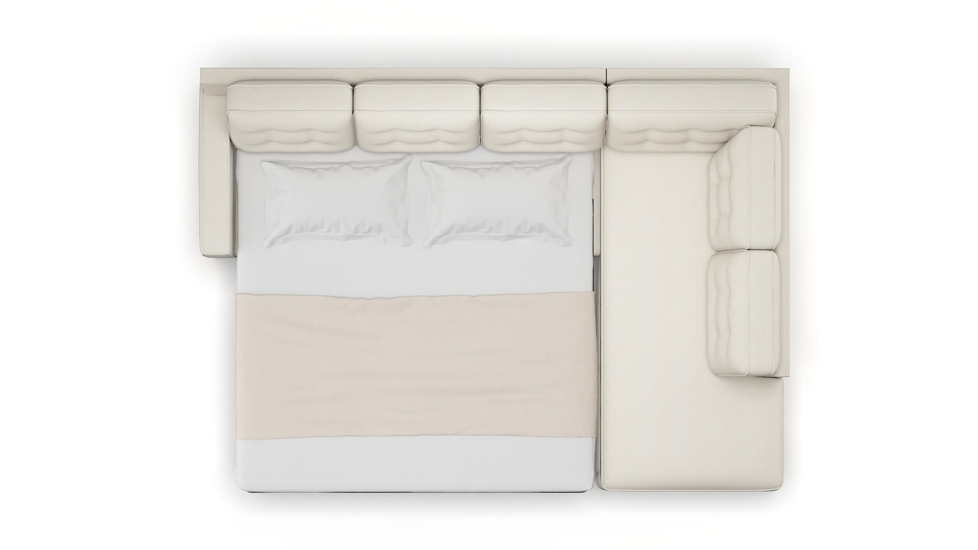 Alexandria Cosmo Sand Panel Sleeper Espresso legs 3