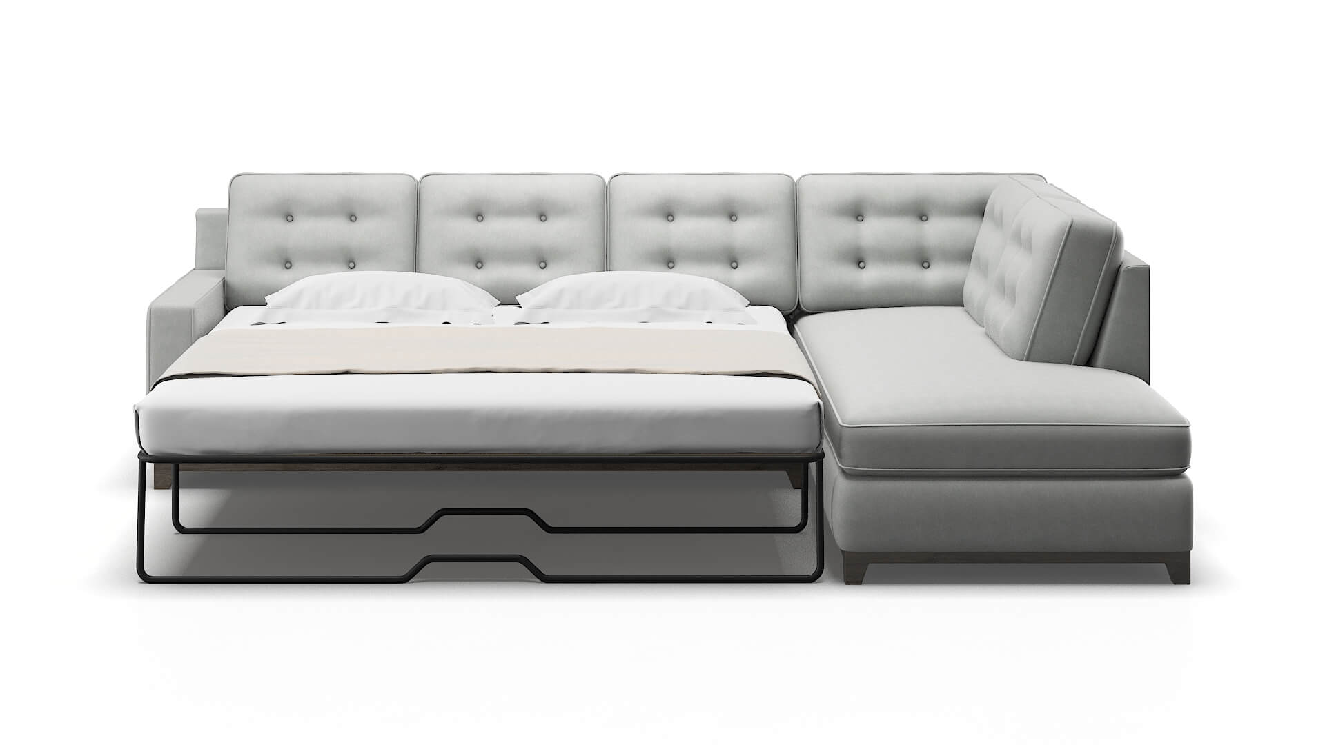 Alexandria Dawson Platinum Panel Sleeper Espresso legs 1