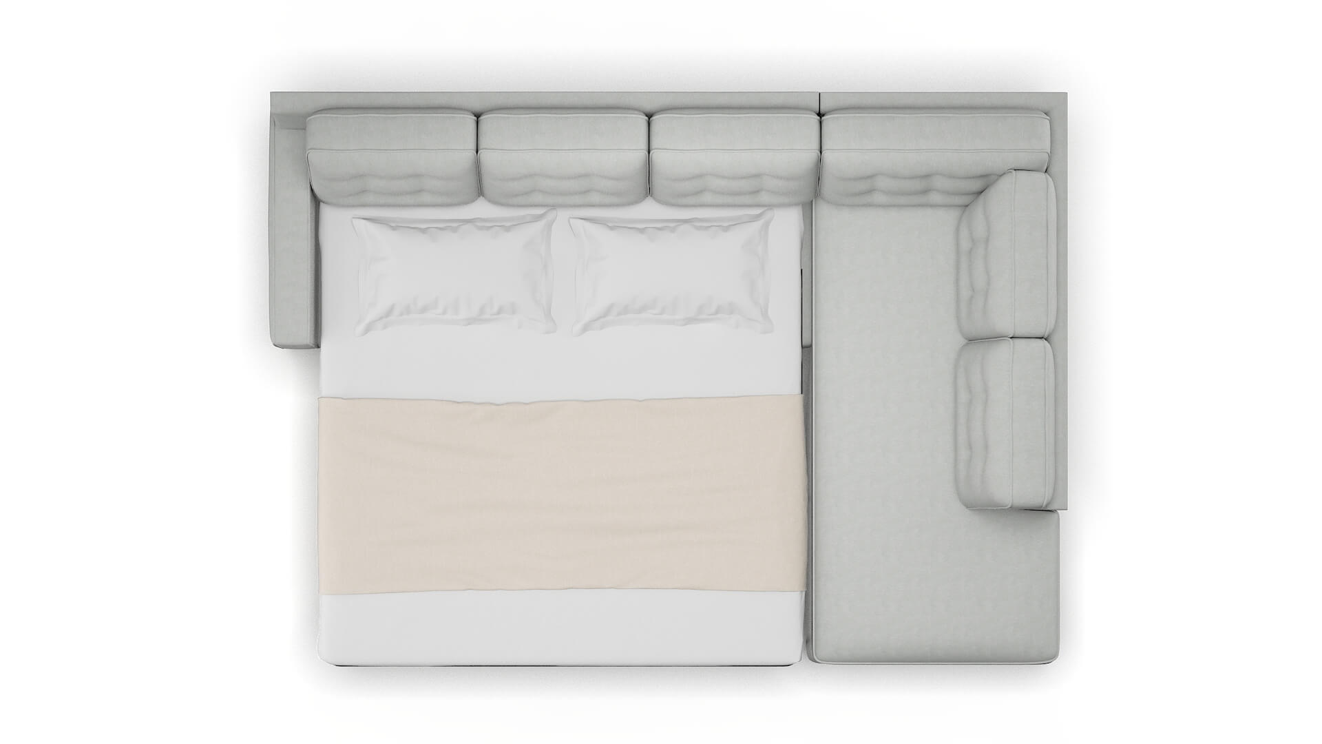 Alexandria Dawson Platinum Panel Sleeper Espresso legs 3