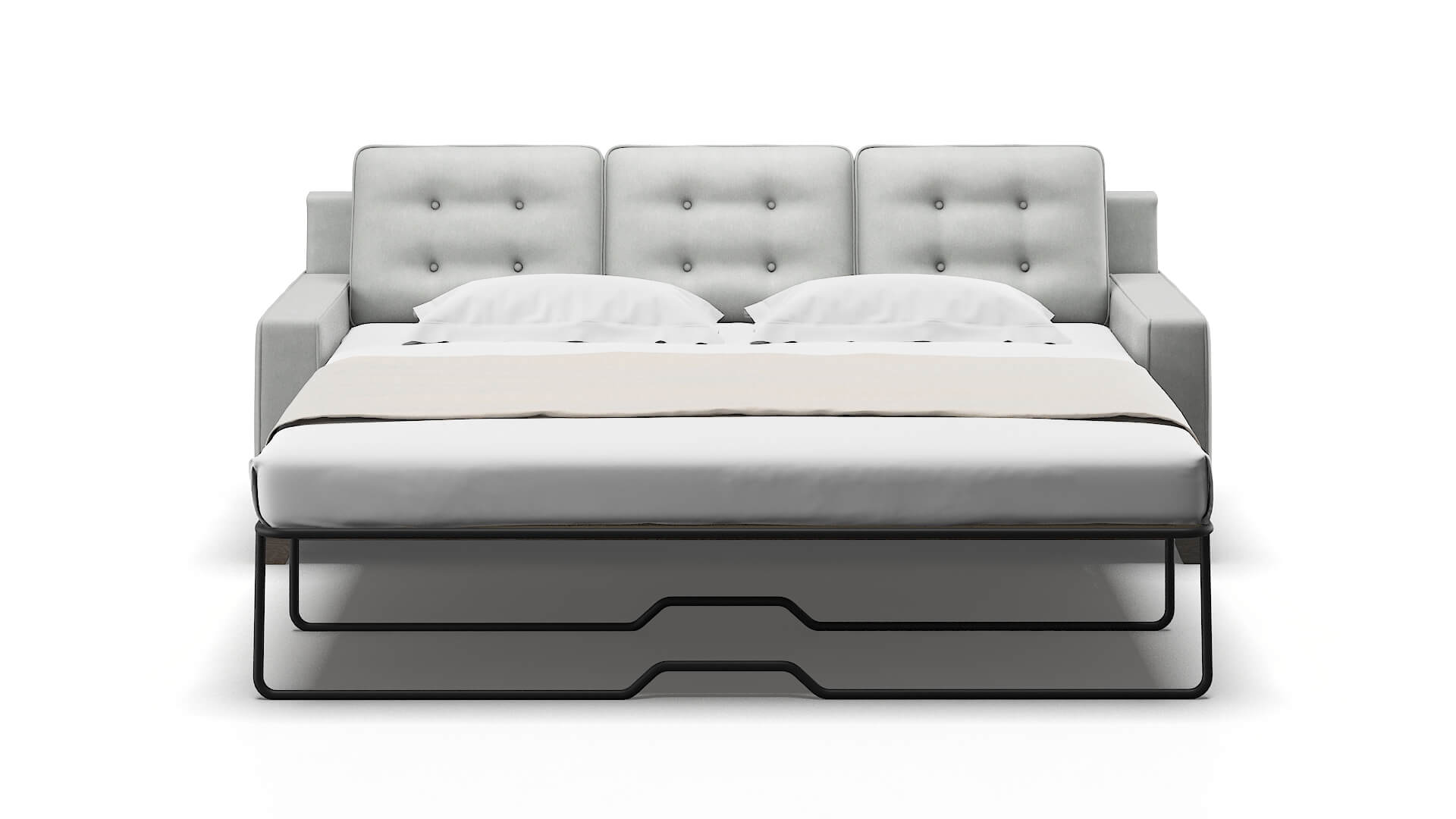 Alexandria Dawson Platinum Sofa Sleeper Espresso legs 1