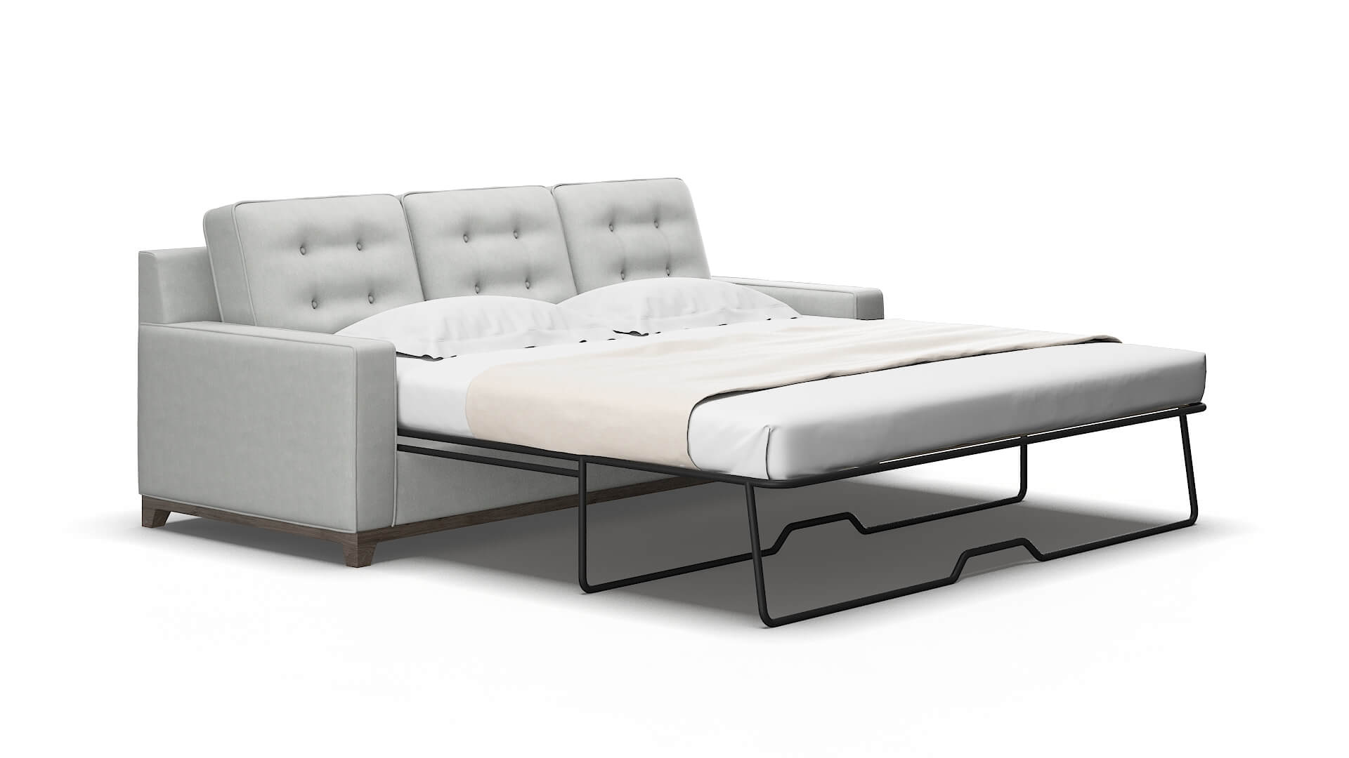 Alexandria Dawson platinum Sofa sleeper Espresso Legs  2