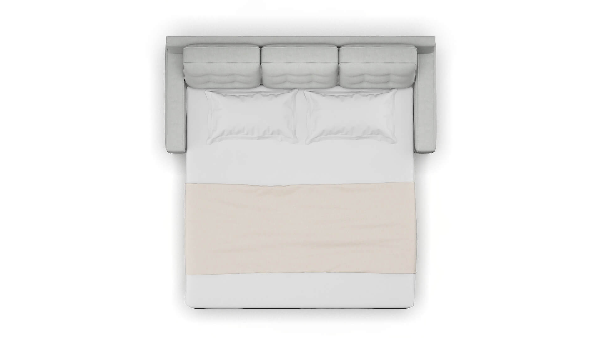 Alexandria Dawson Platinum Sofa Sleeper Espresso legs 3