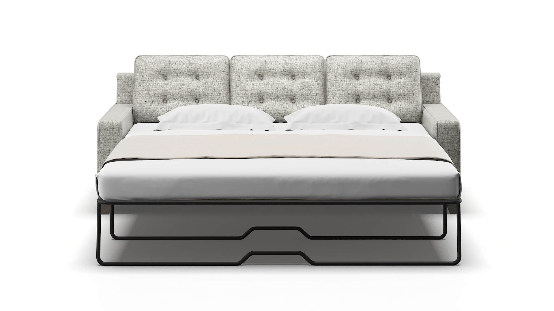 Alexandria Derby Silver Sofa Sleeper Espresso legs 1