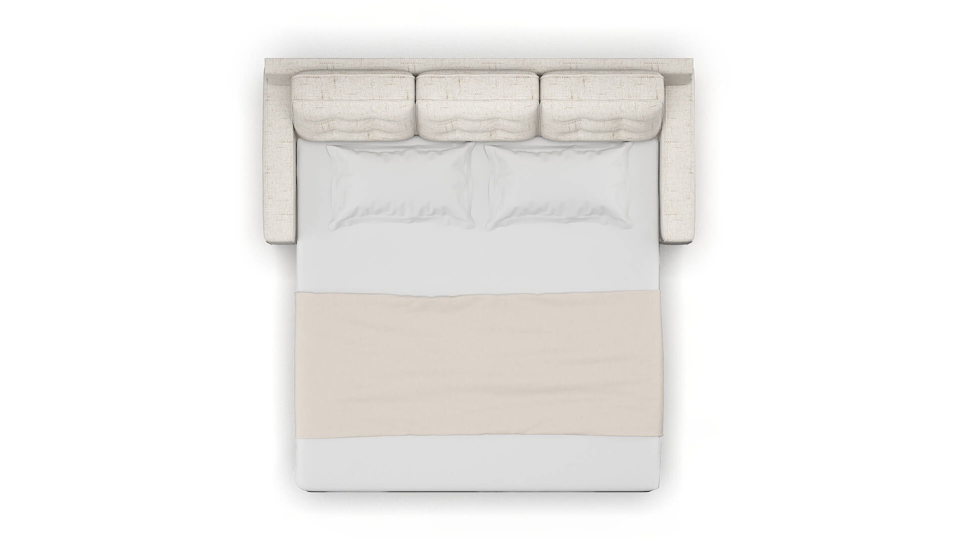 Alexandria Derby Taupe Sofa Sleeper Espresso legs 3