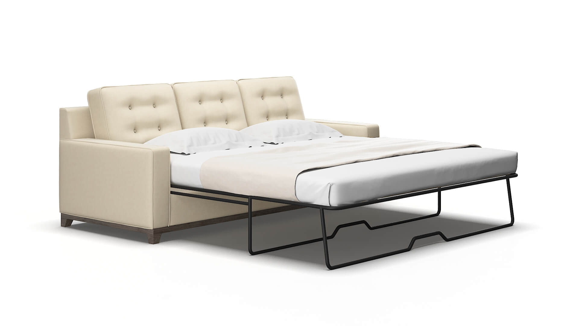 Alexandria Dream_d almond Sofa sleeper Espresso Legs  2