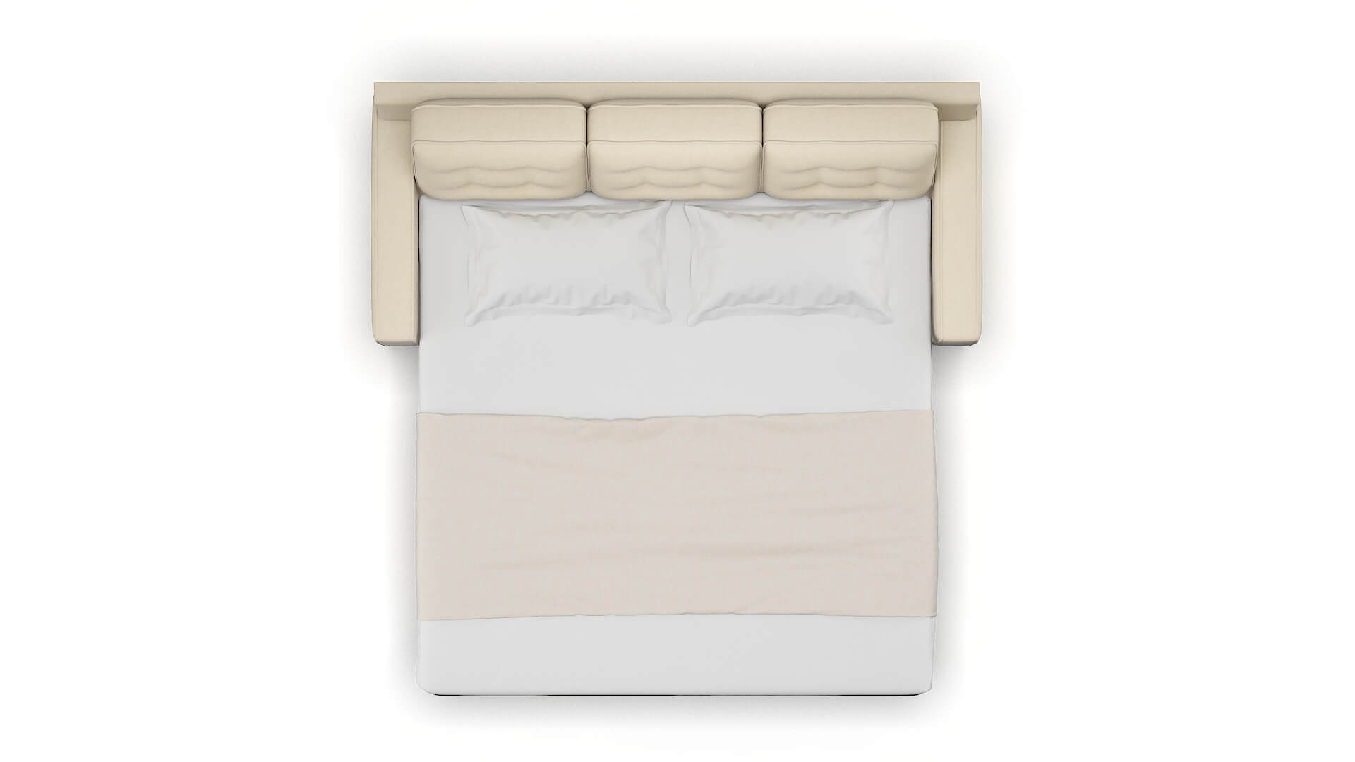 Alexandria Dream_d Almond Sofa Sleeper Espresso legs 3