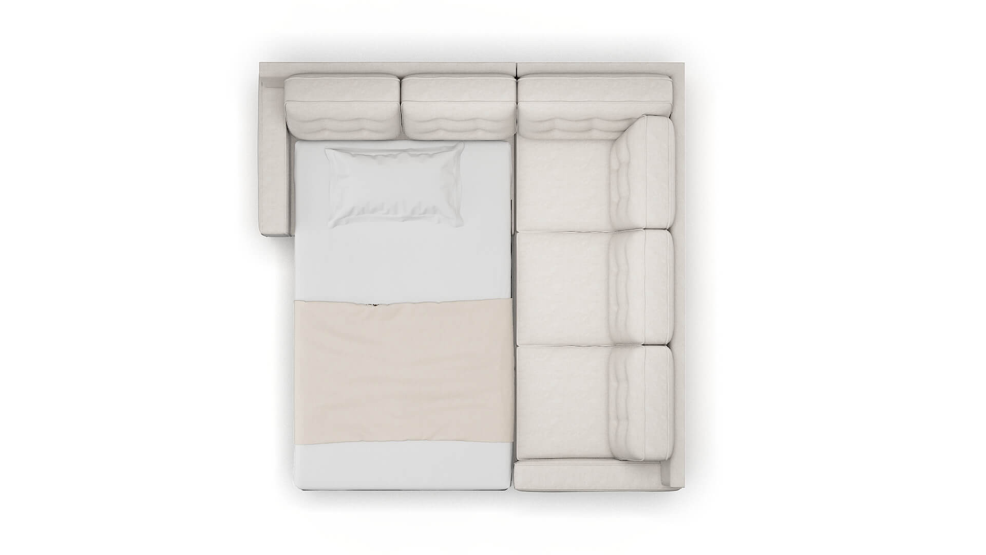 Alexandria Dream_d Stone Sectional Sleeper Espresso legs 3