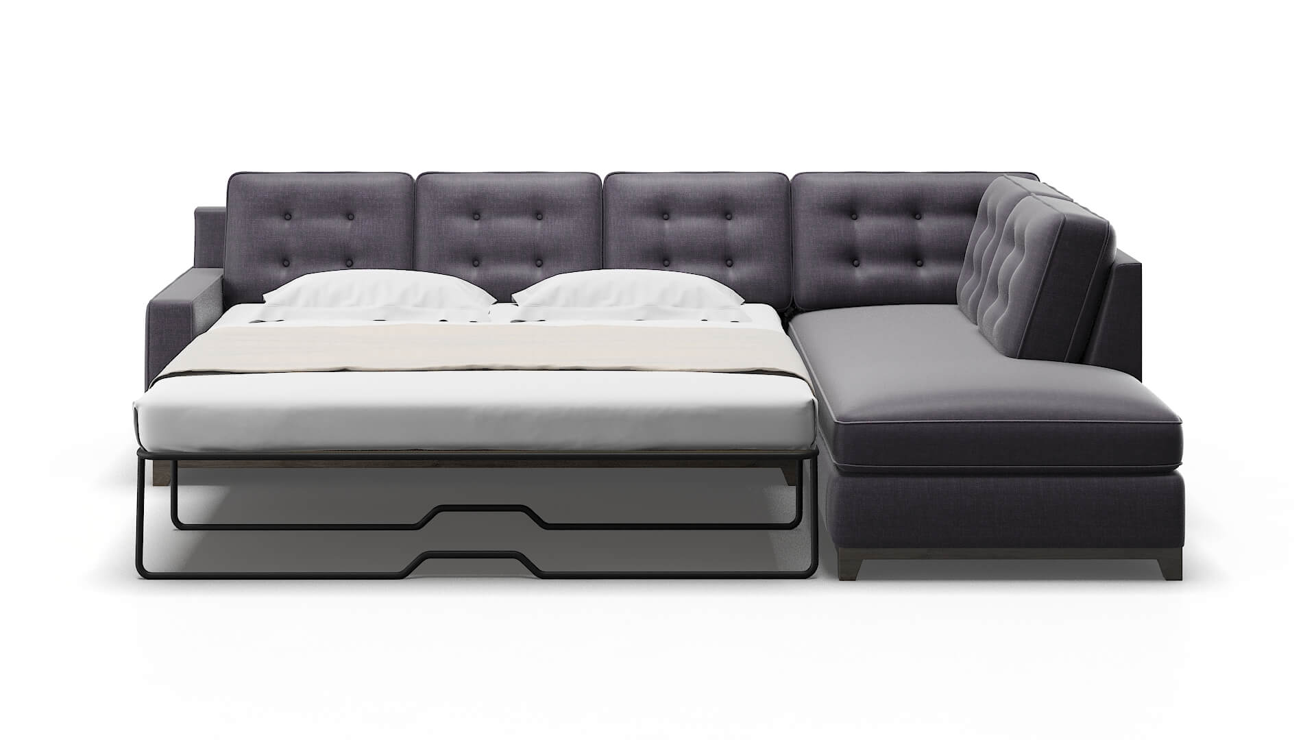 Alexandria Durham Ink Panel Sleeper Espresso legs 1