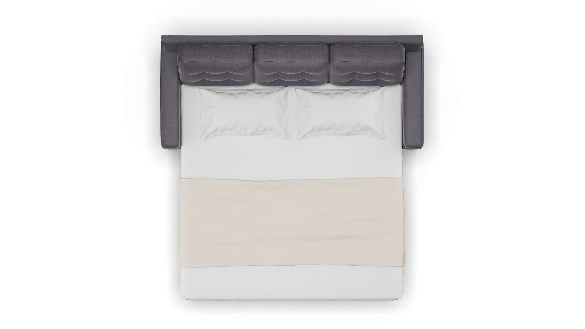 Alexandria Durham Ink Sofa Sleeper Espresso legs 3