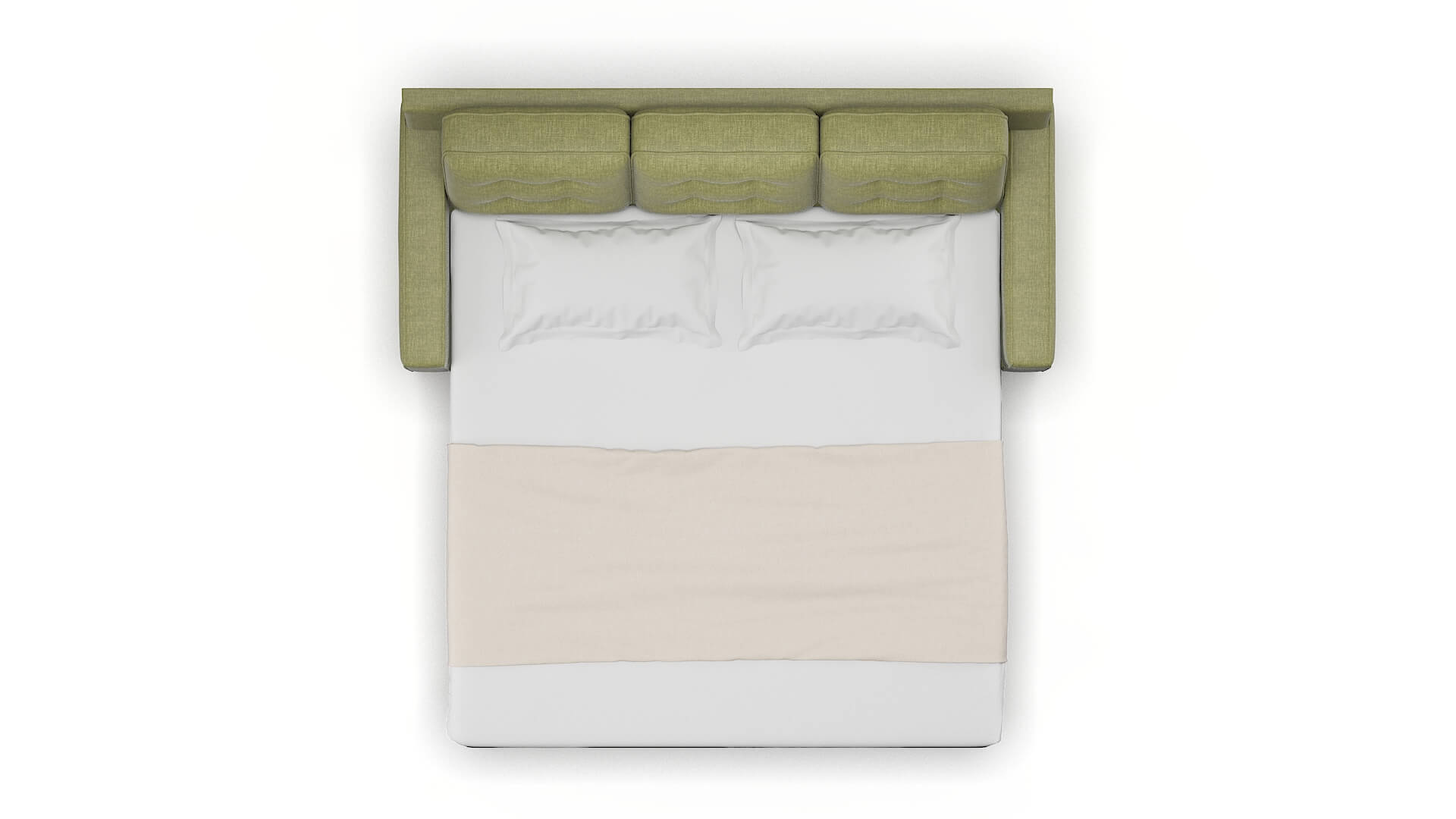 Alexandria Durham Lime Sofa Sleeper Espresso legs 3