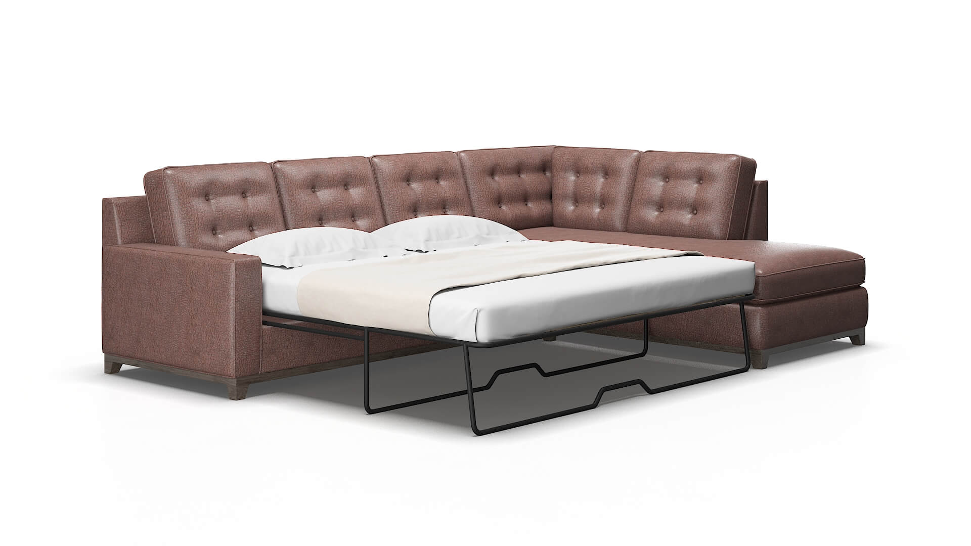 Alexandria Ford brown Panel sleeper Espresso Legs  2