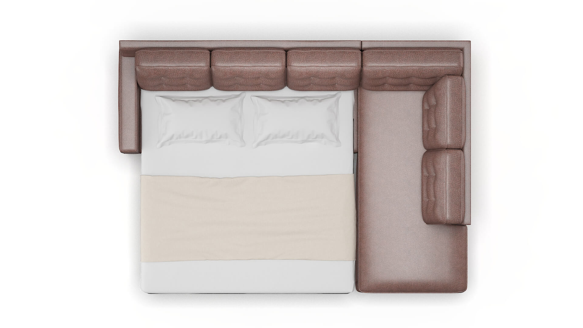 Alexandria Ford Brown Panel Sleeper Espresso legs 3