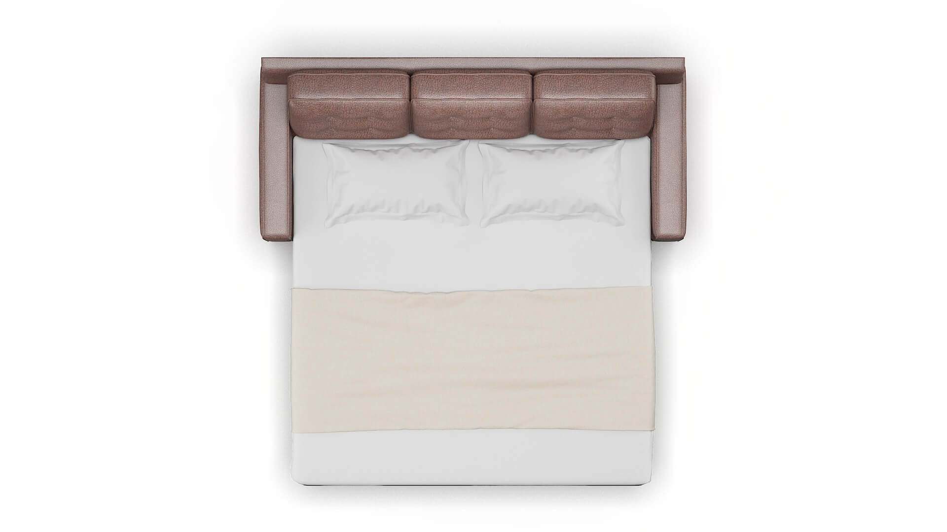 Alexandria Ford Brown Sofa Sleeper Espresso legs 3