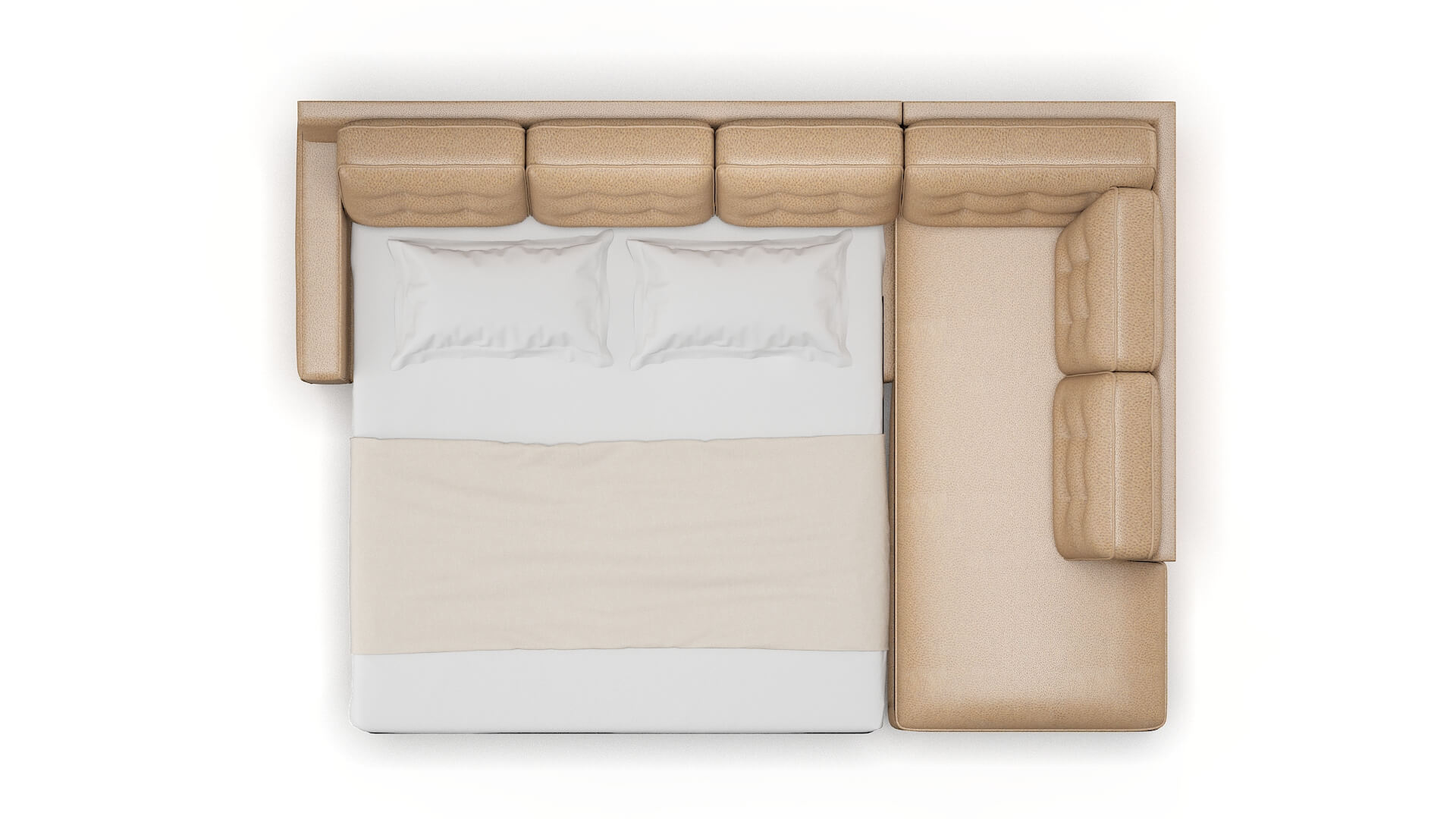 Alexandria Ford Dune Panel Sleeper Espresso legs 3