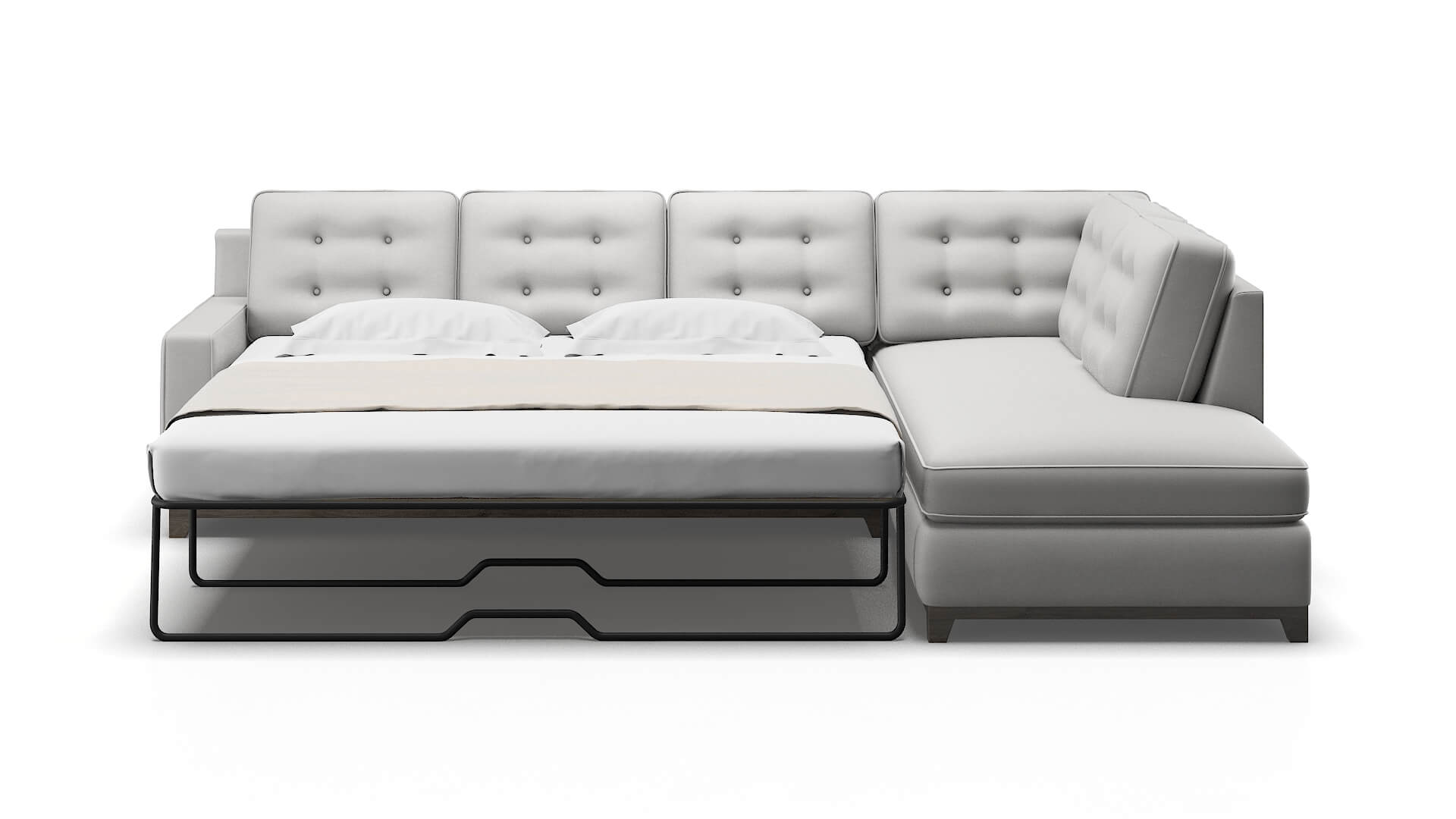 Alexandria Geo Sterling Panel Sleeper Espresso legs 1