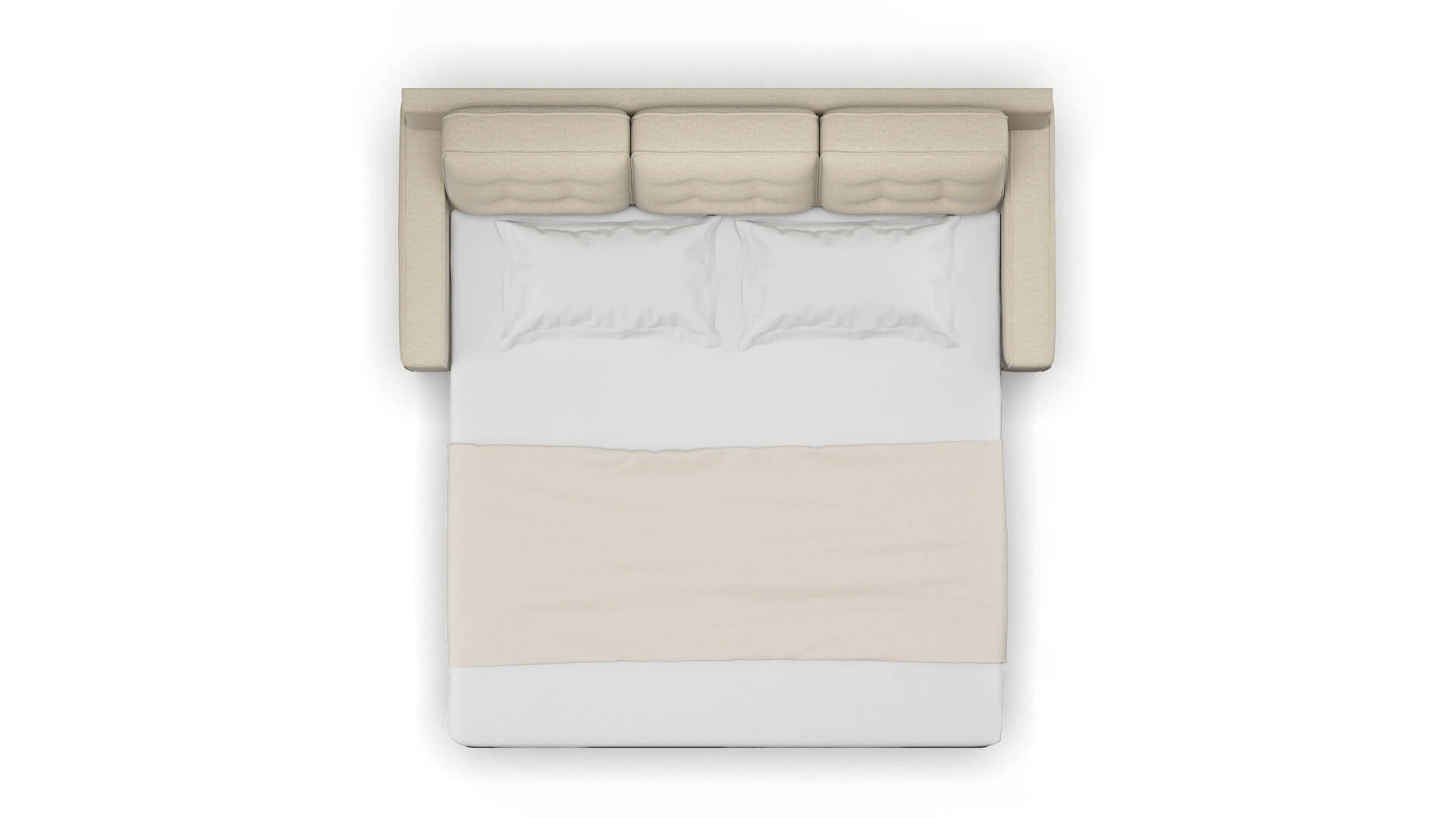 Alexandria Insight Barley Sofa Sleeper Espresso legs 3