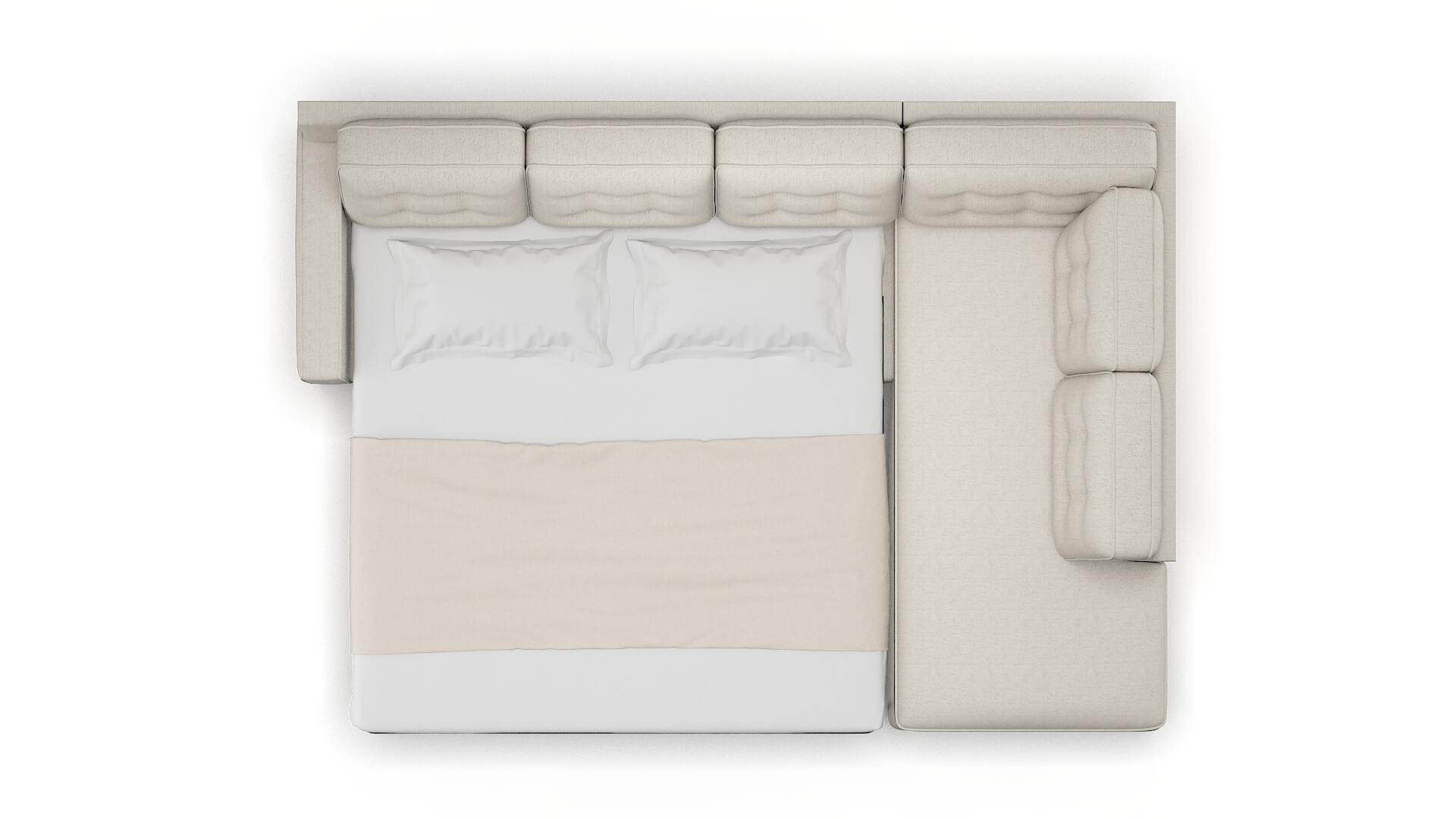 Alexandria Insight Dove Panel Sleeper Espresso legs 3