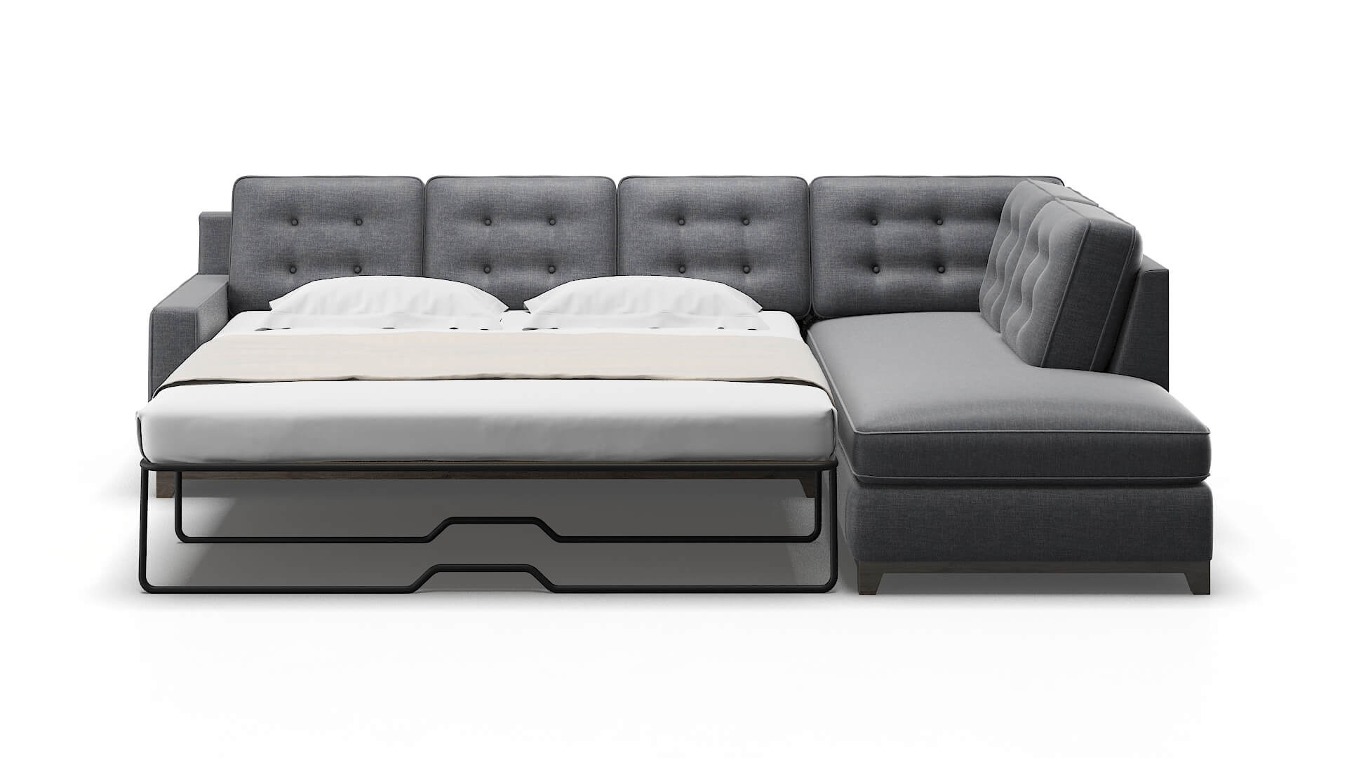 Alexandria Keylargo Graphite Panel Sleeper Espresso legs 1