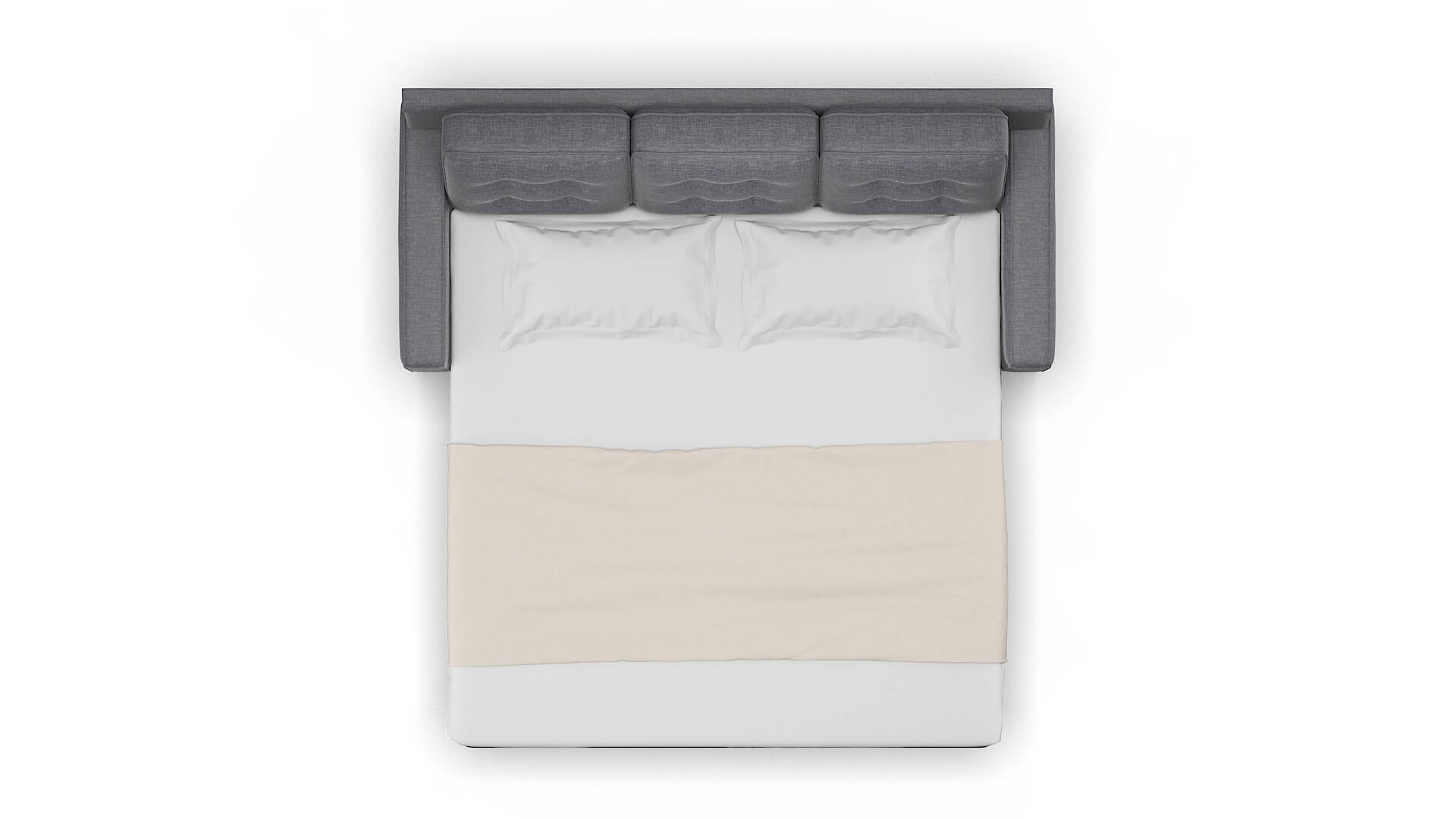 Alexandria Keylargo Graphite Sofa Sleeper Espresso legs 3