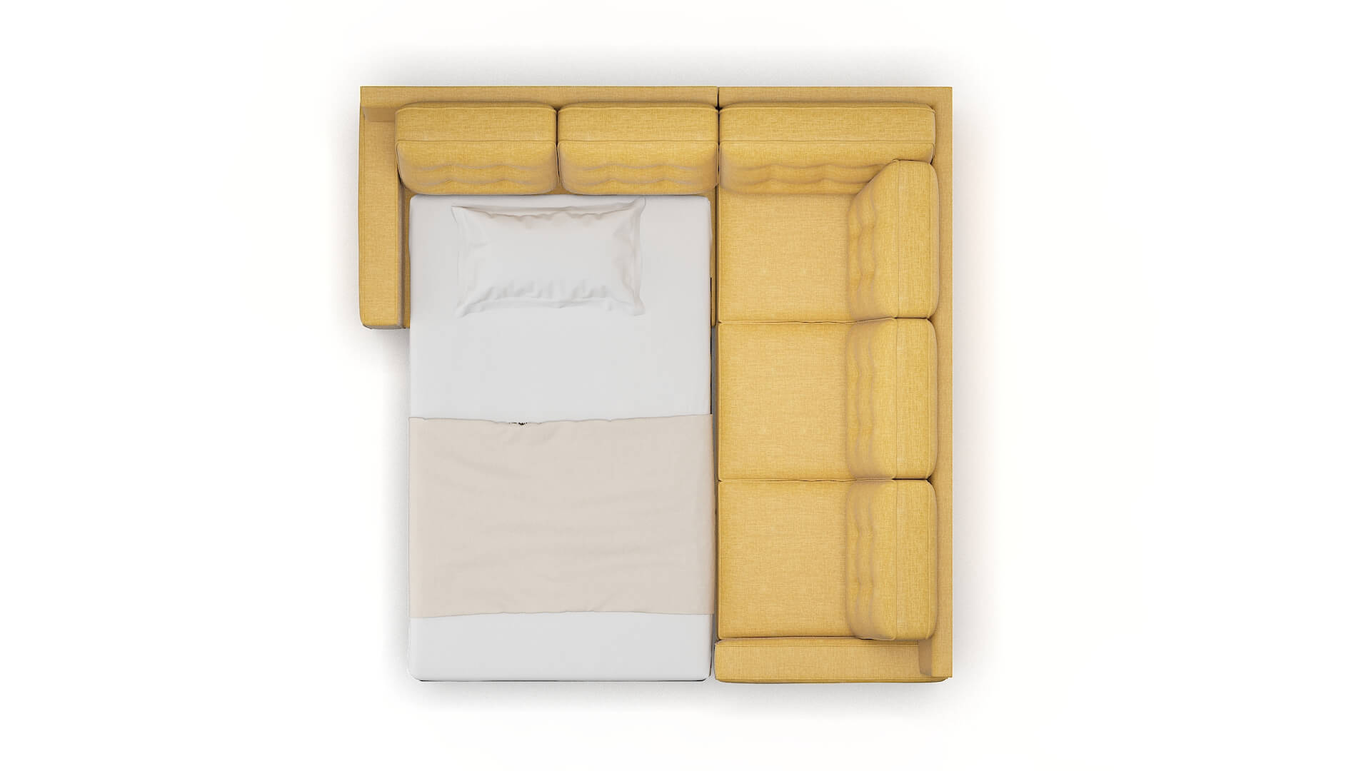 Alexandria Keylargo Honey Sectional Sleeper Espresso legs 3