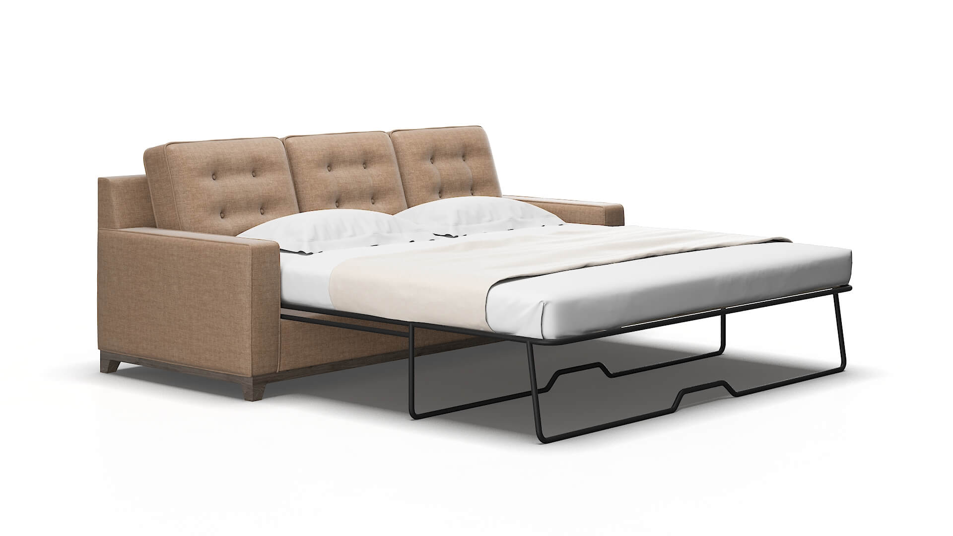 Alexandria Keylargo mink Sofa sleeper Espresso Legs  2