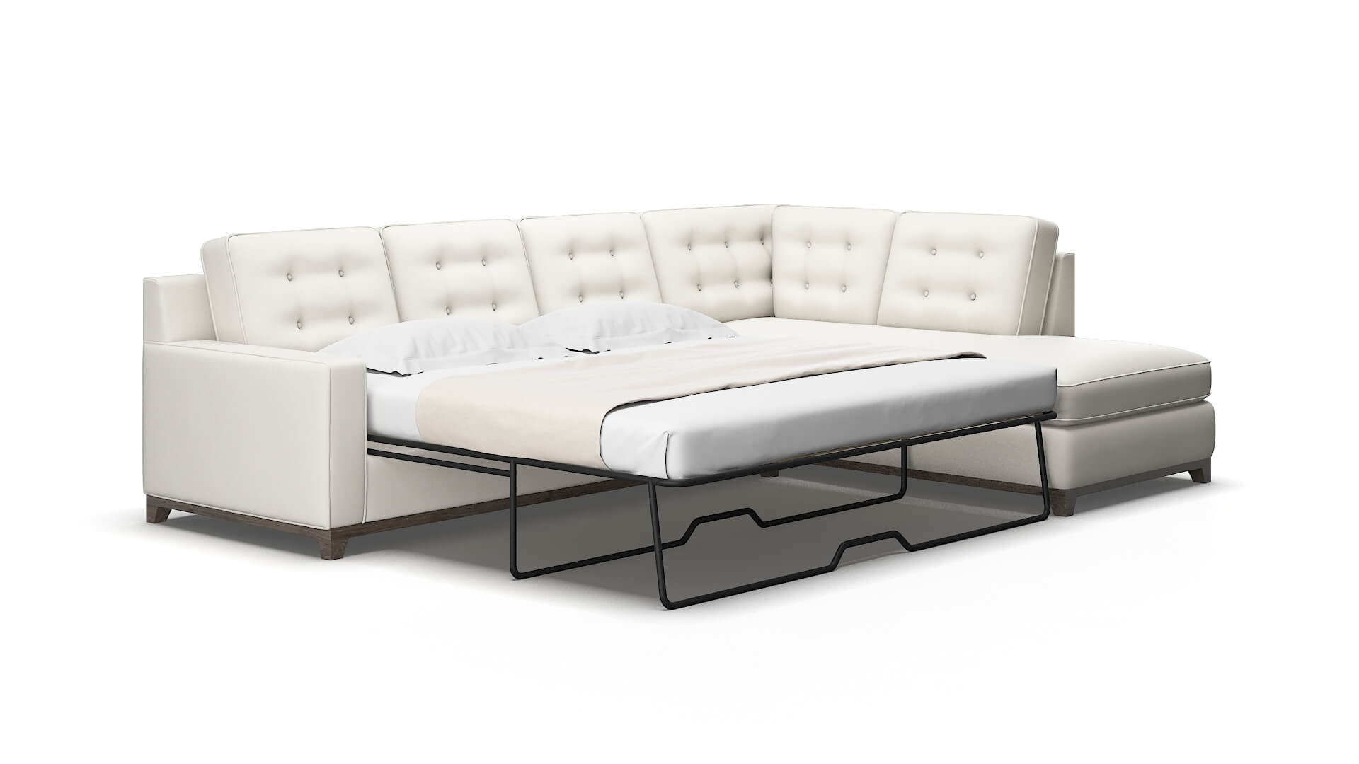 Alexandria Keylargo oatmeal Panel sleeper Espresso Legs  2