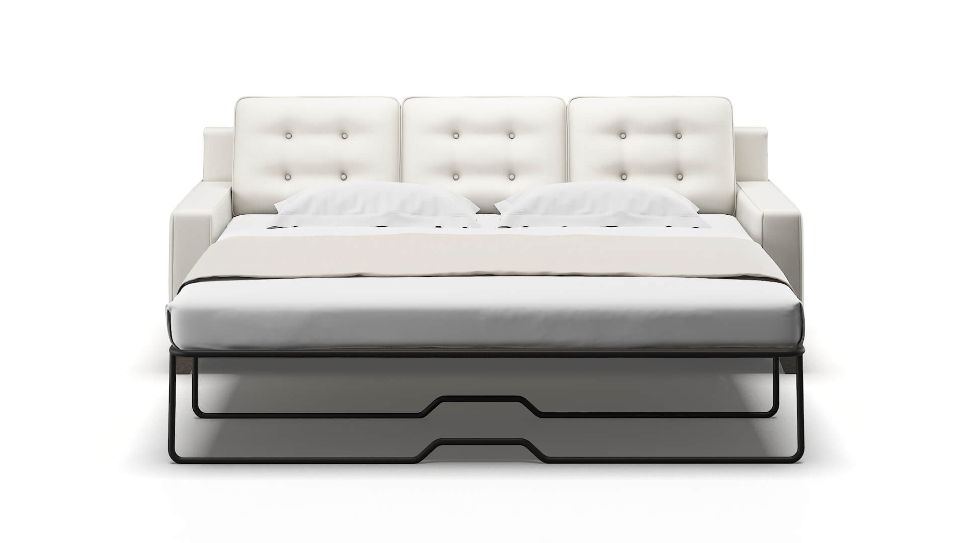 Alexandria Keylargo Oatmeal Sofa Sleeper Espresso legs 1