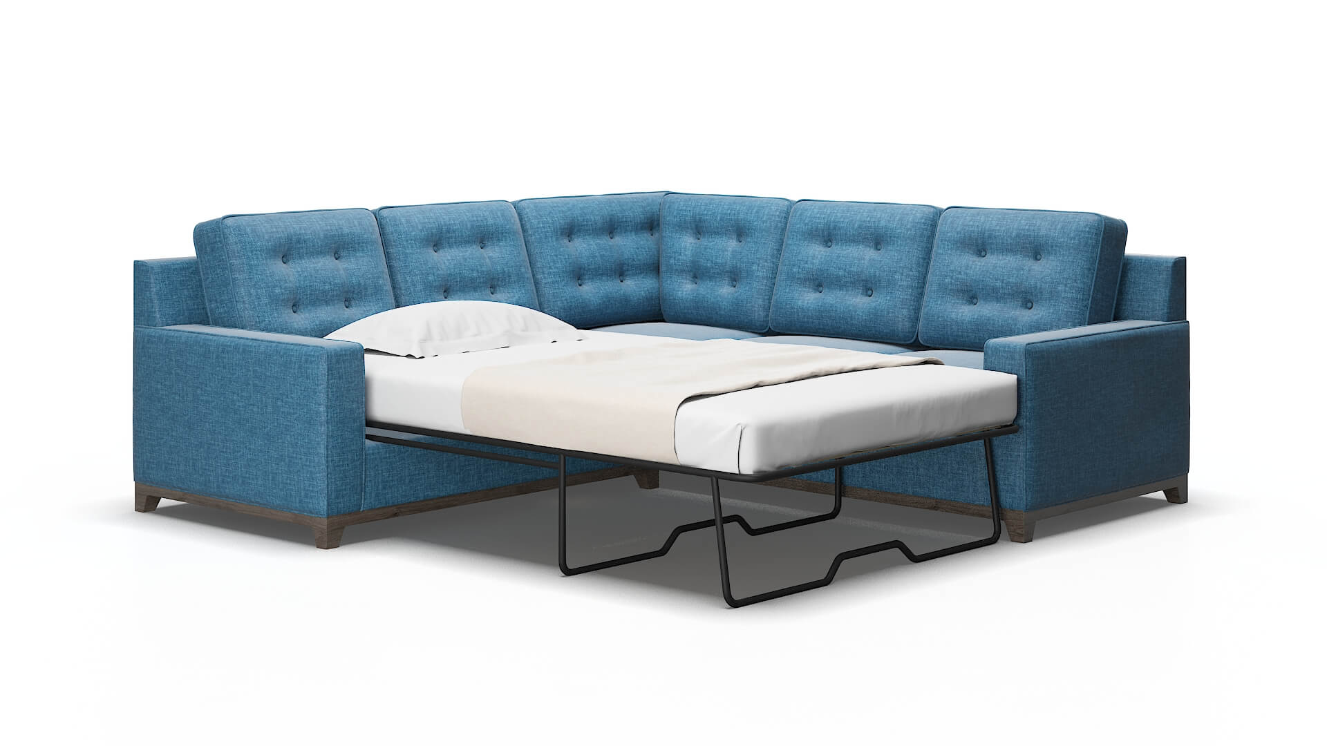 Alexandria Keylargo ocean Sectional sleeper Espresso Legs  2