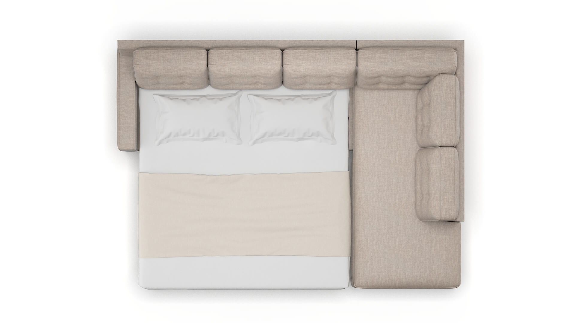 Alexandria Keylargo Pumice Panel Sleeper Espresso legs 3