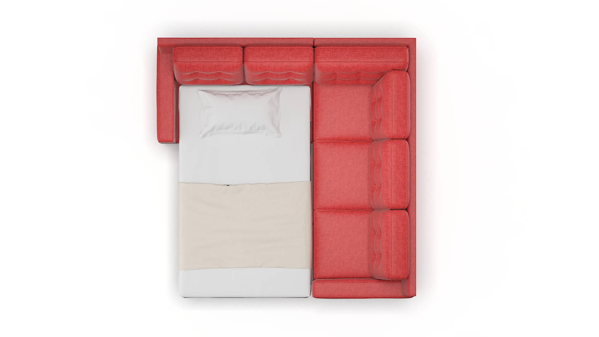 Alexandria Keylargo Ruby Sectional Sleeper Espresso legs 3